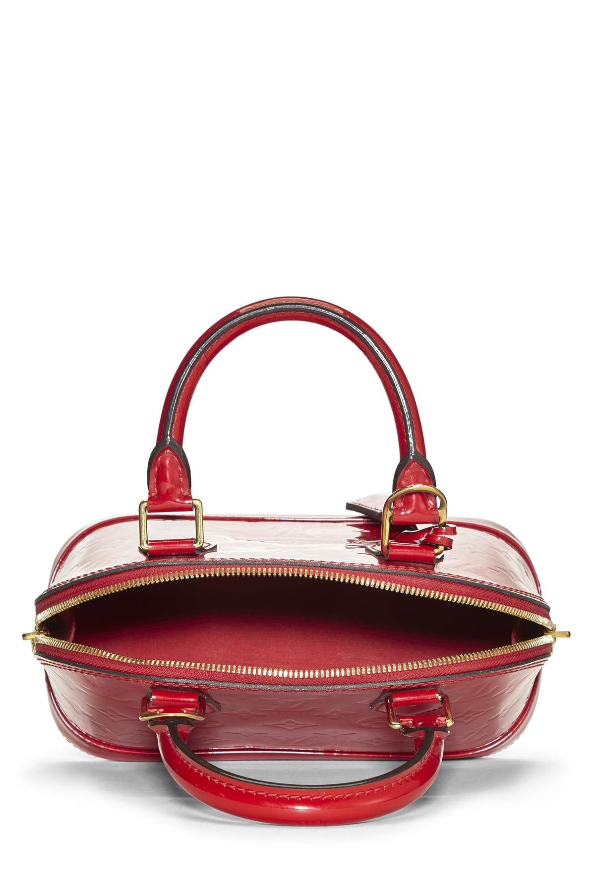 Louis Vuitton,  Cerise Monogram Vernis Alma BB, Red