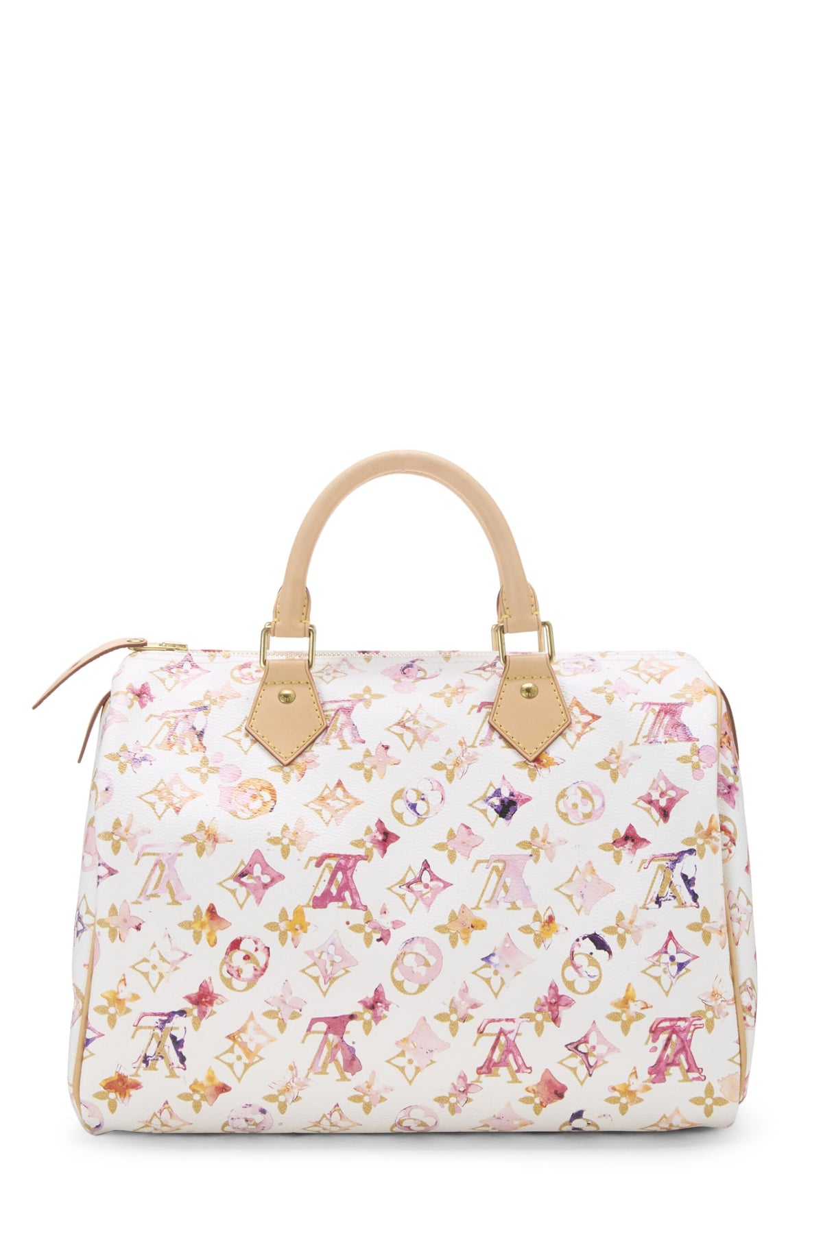 Louis Vuitton,  Richard Prince x Louis Vuitton Limited Edition Monogram Watercolor Speedy 30, White