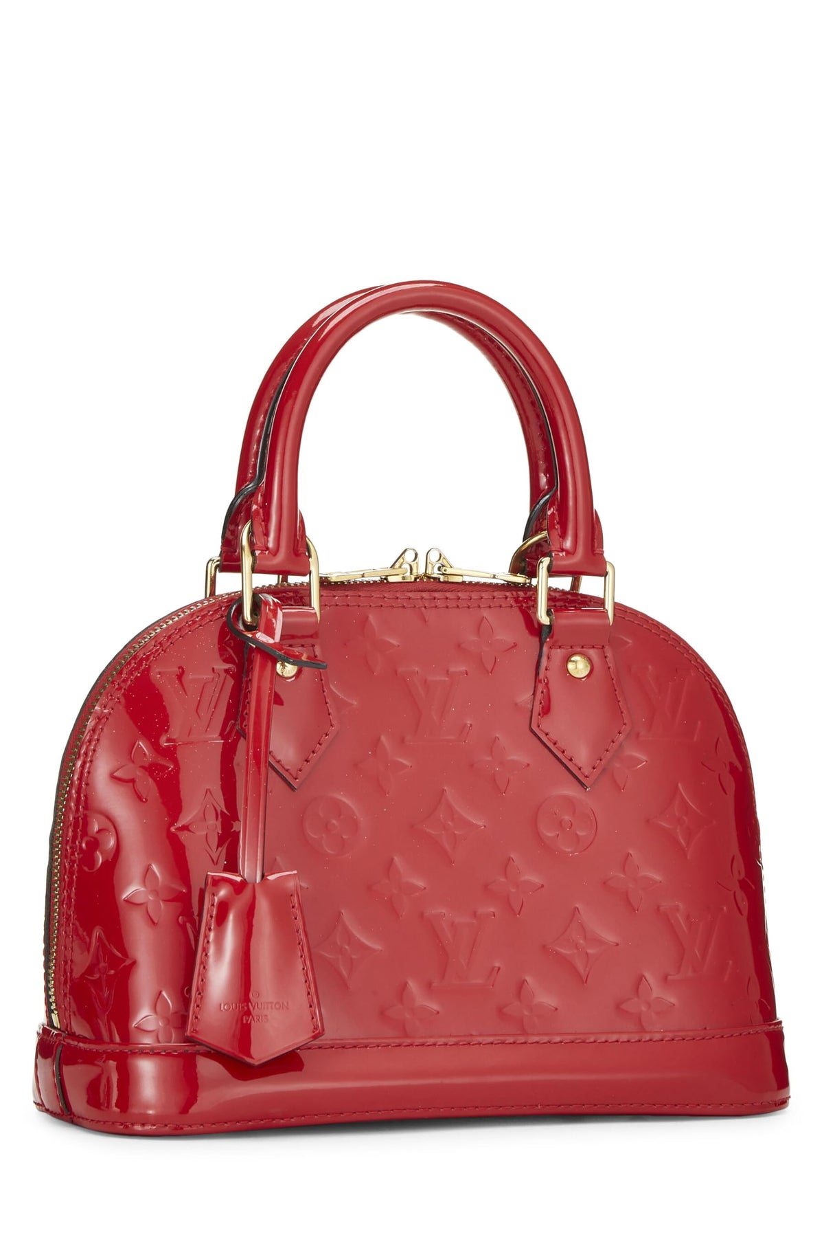 Louis Vuitton,  Cerise Monogram Vernis Alma BB, Red