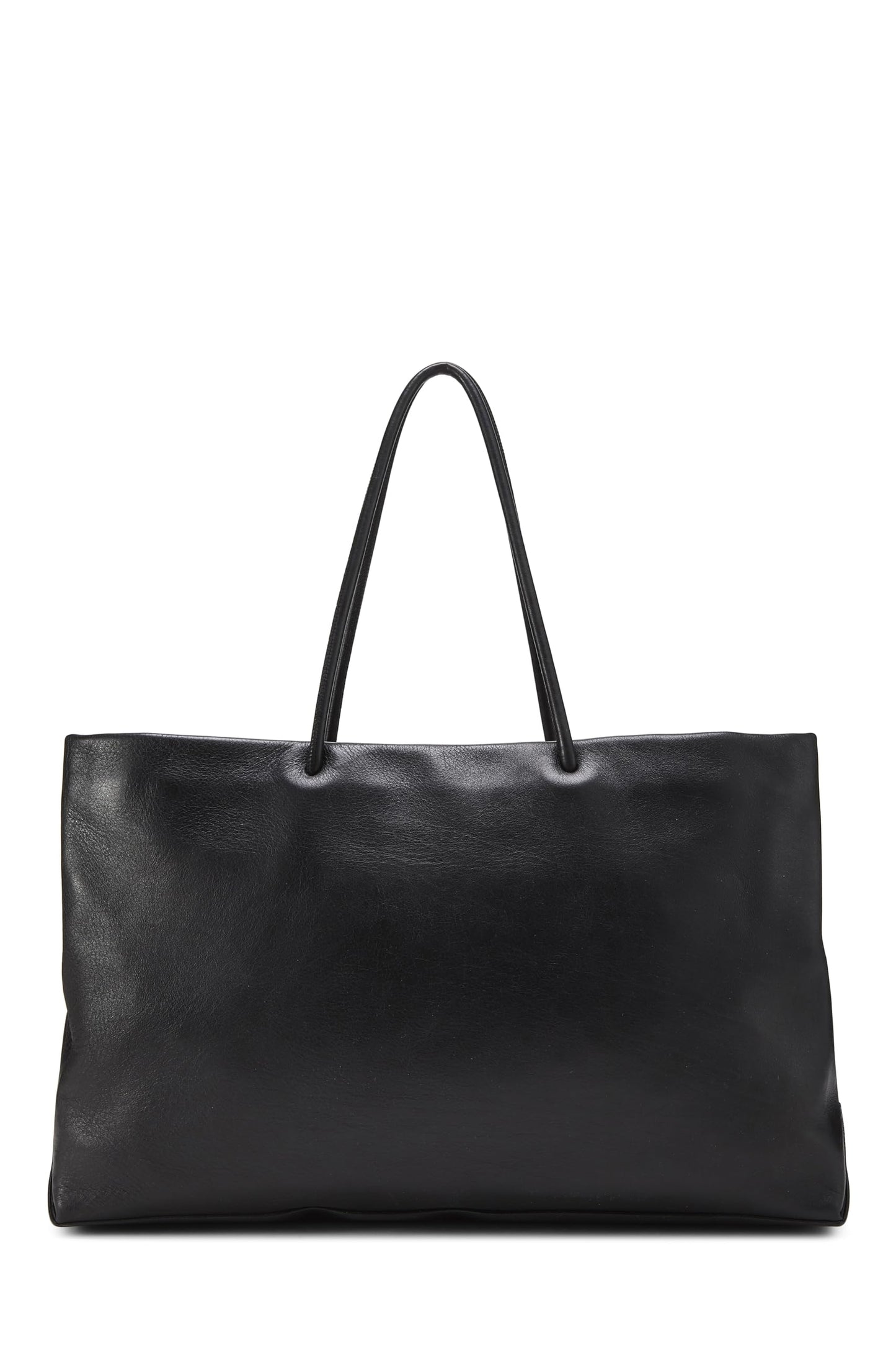 Chanel,  Black Leather Essential Rue Cambon Shopping Tote Medium, Black