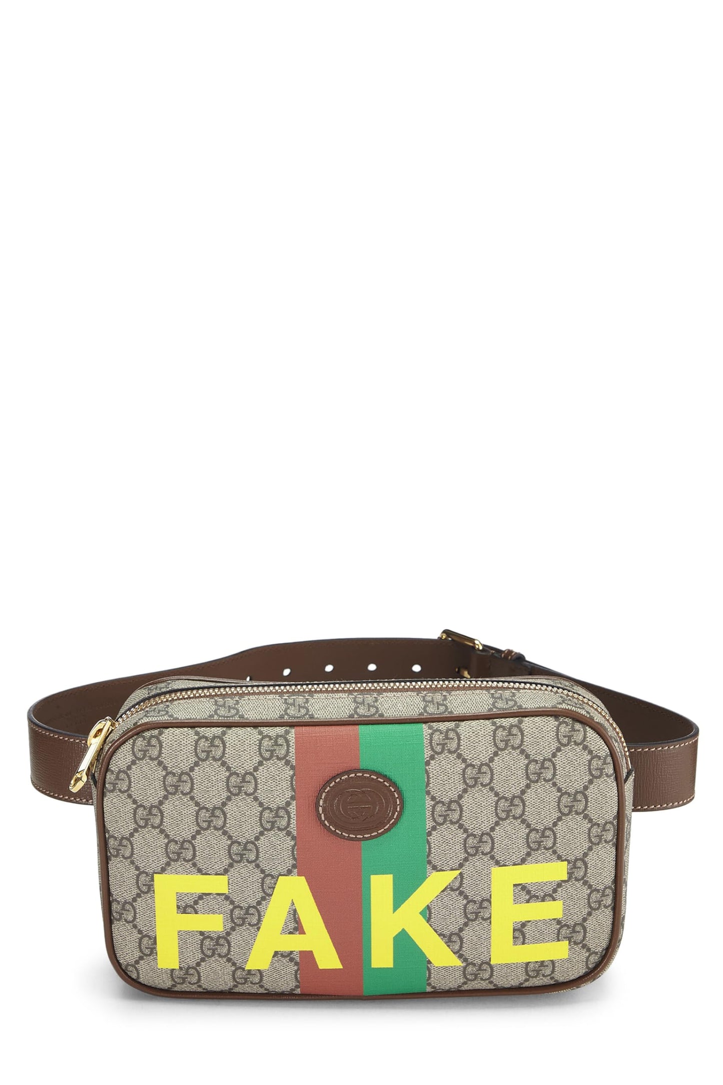Gucci, Original GG Supreme Fake/Not Belt Bag, Brown