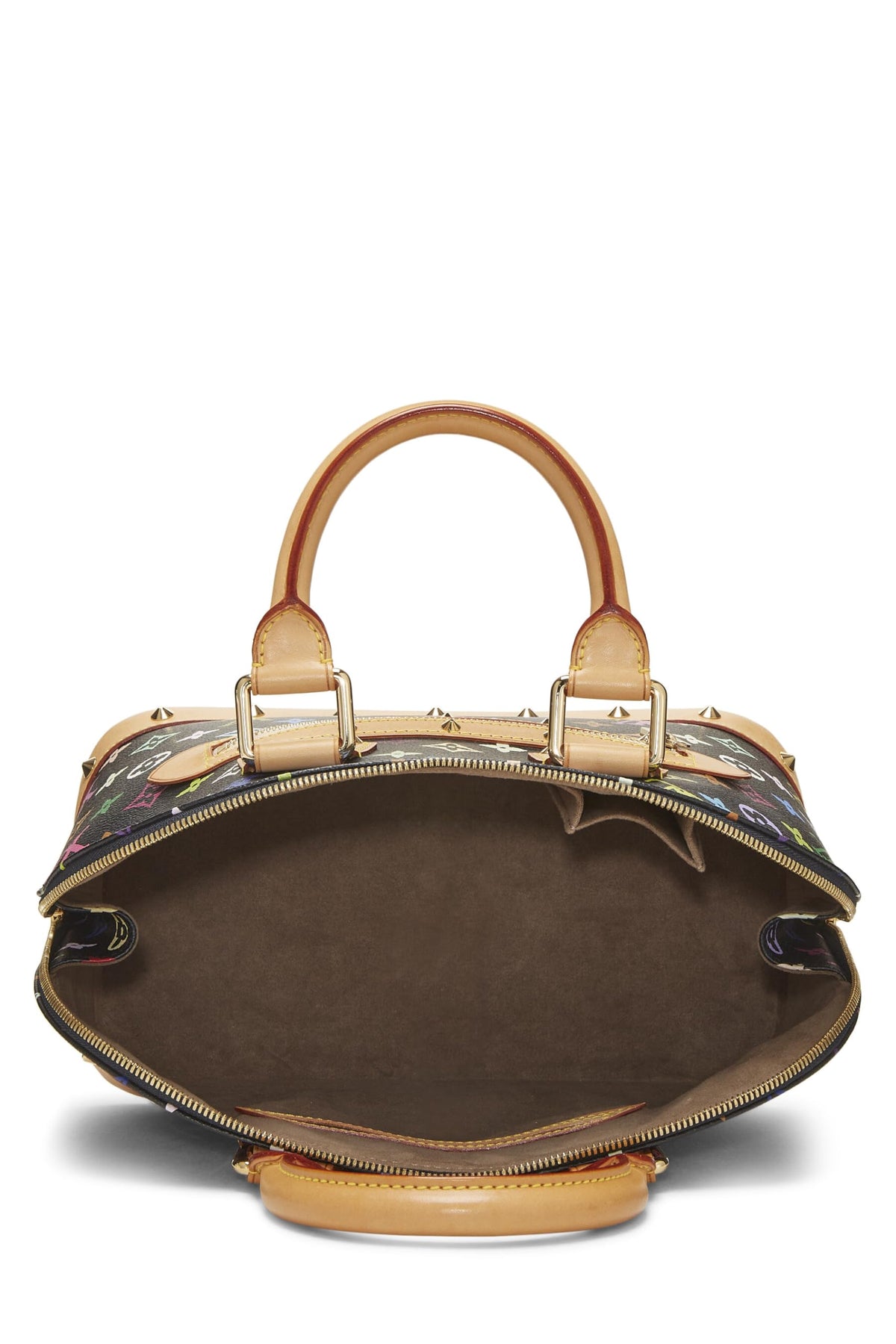 Louis Vuitton,  Takashi Murakami x Louis Vuitton Black Monogram Multicolore Alma PM, Black