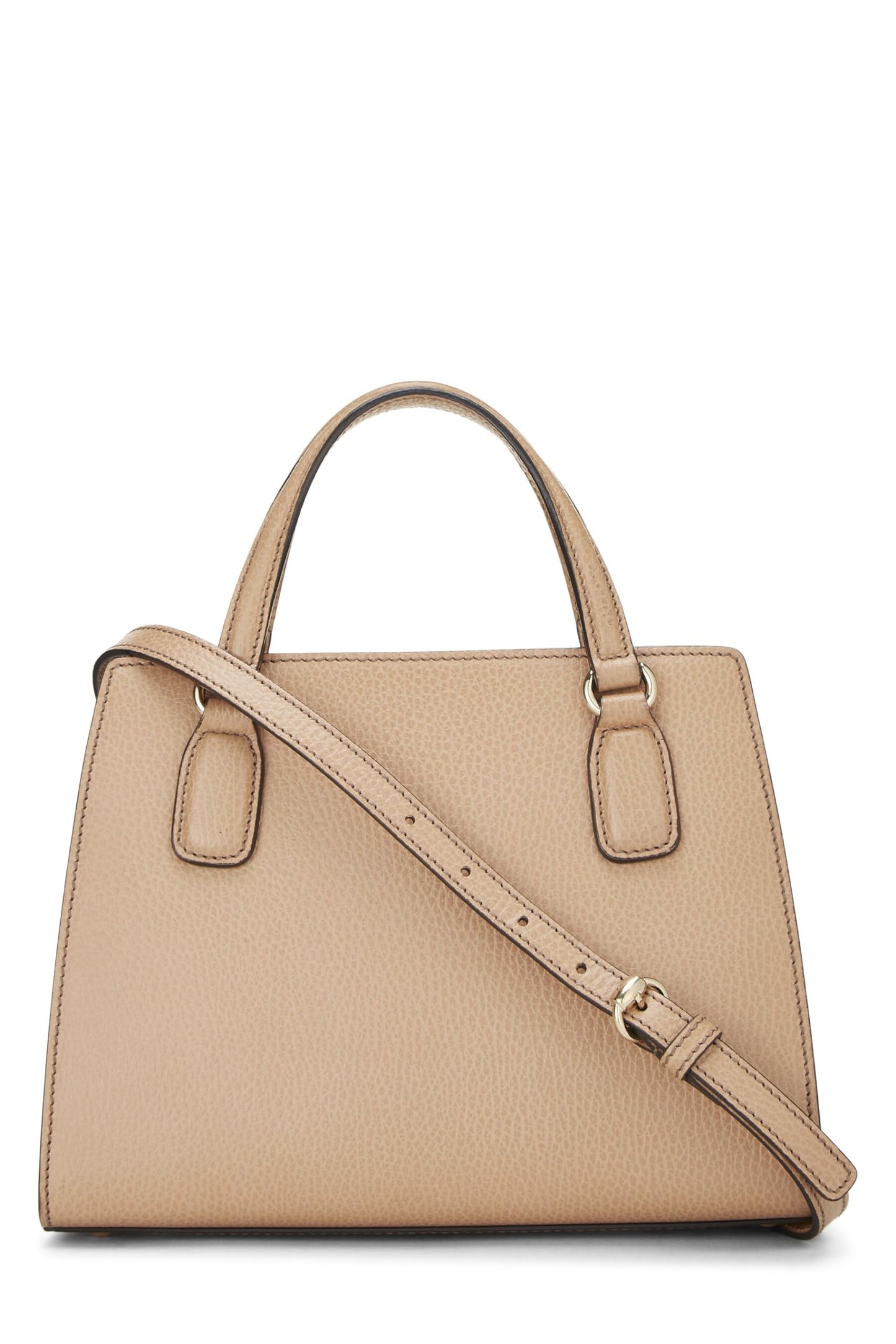 Gucci, Beige Grained Leather Soho Handbag, Beige