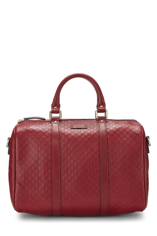 Gucci, Red Microguccissima Leather Joy Boston, Red