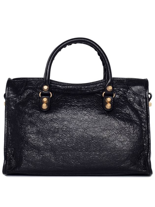 Luxury Balenciaga  Giant Motor City Small Shoulder Bag Black Gold