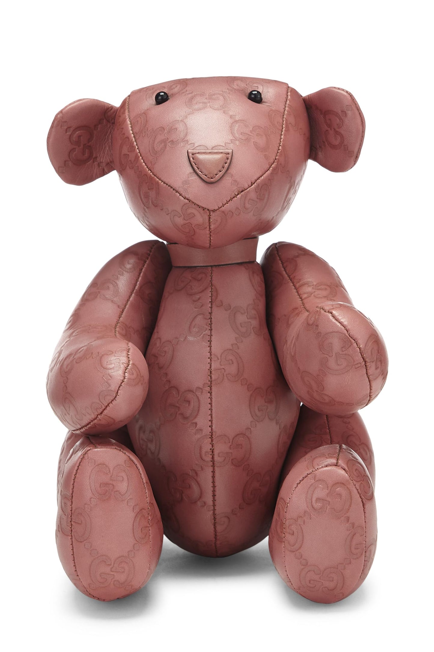 Gucci, Pink Guccissima Leather Teddy Bear, Pink