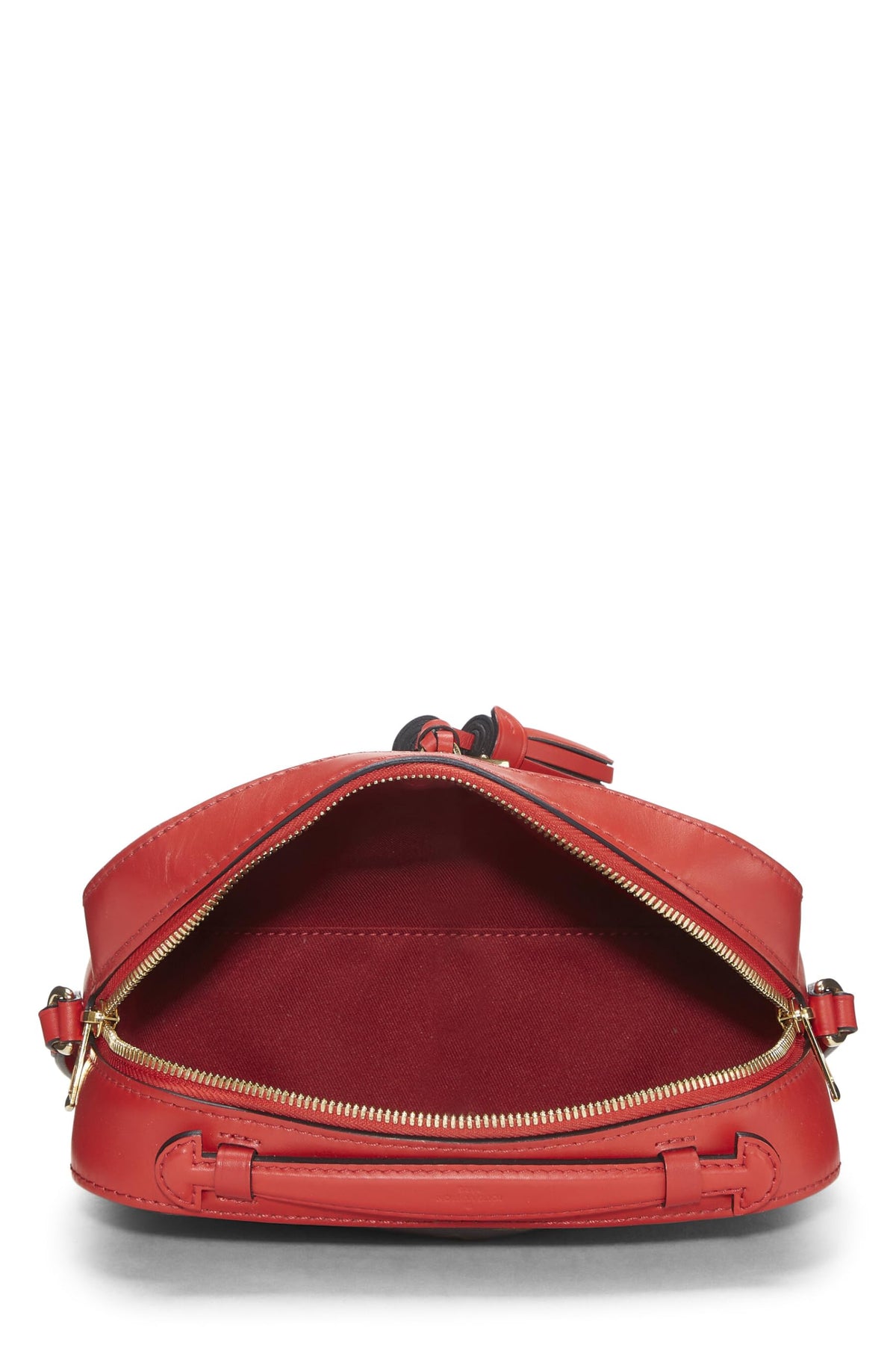 Louis Vuitton,  Red Monogram Canvas Saintonge, Red