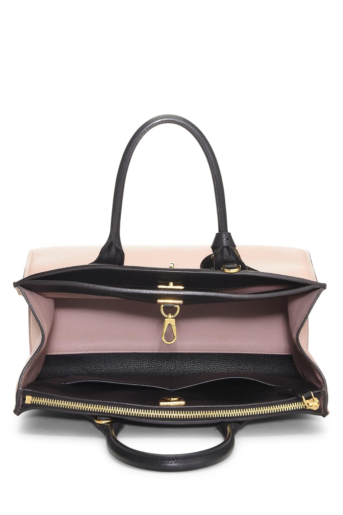 Louis Vuitton,  Pink & Black Two-Tone Calfskin City Steamer MM, Pink