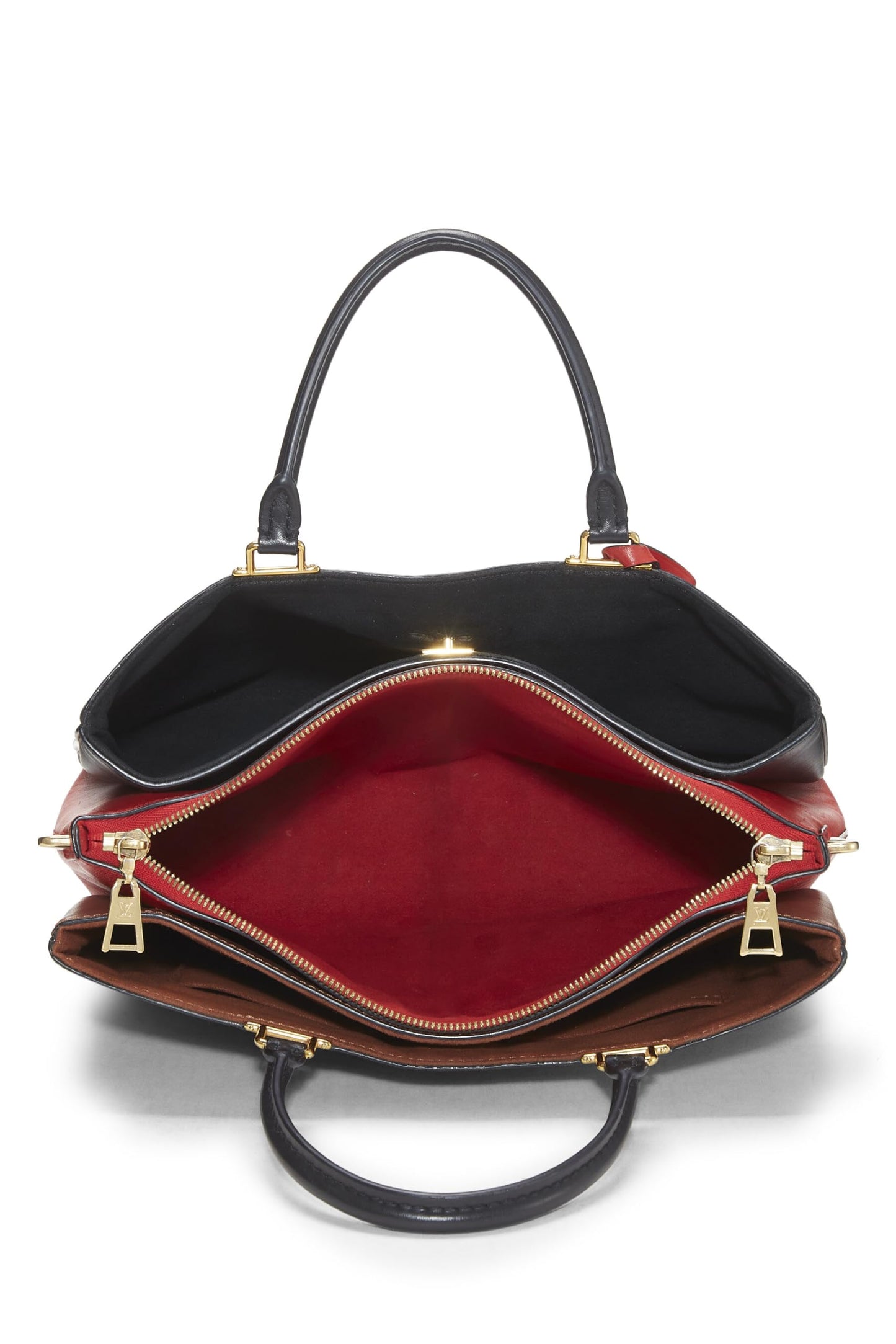 Louis Vuitton,  Red Monogram Millefeuille Tote, Brown