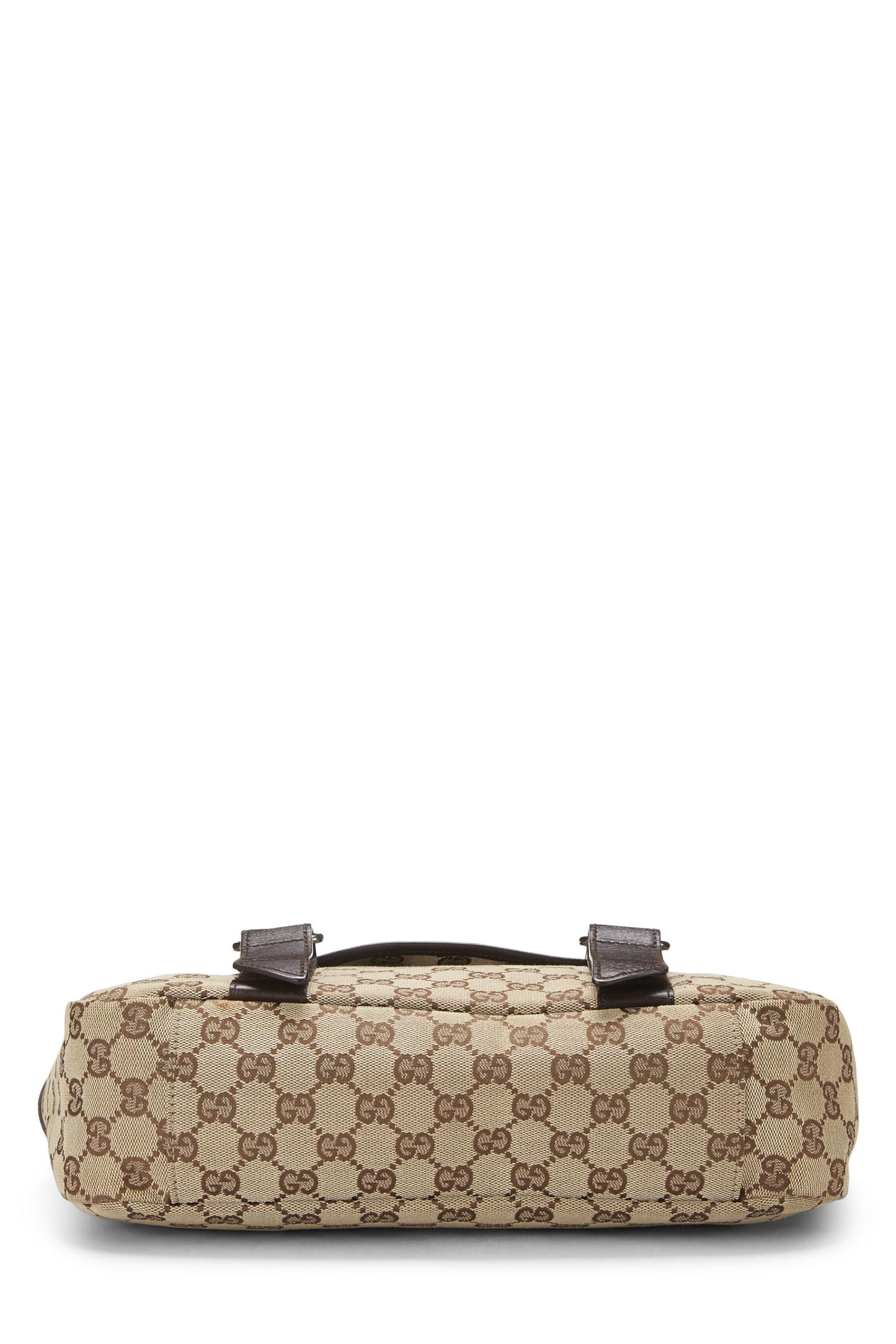 Gucci, Original GG Canvas Buckle Flap Messenger, Brown