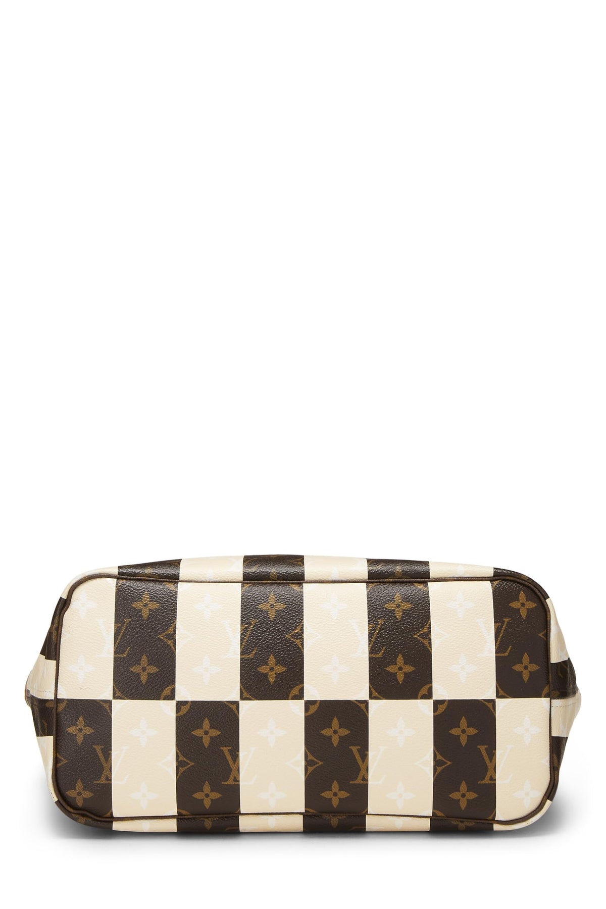Louis Vuitton,  Monogram Canvas Cream Rayures Neverfull MM, Cream