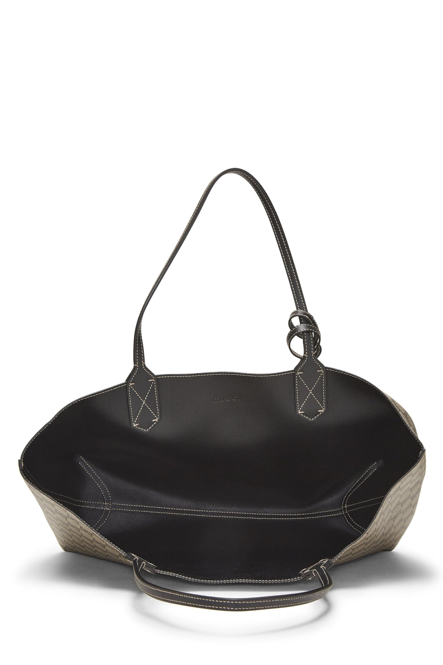 Gucci, Original GG Supreme & Black Canvas Reversible Tote, Black