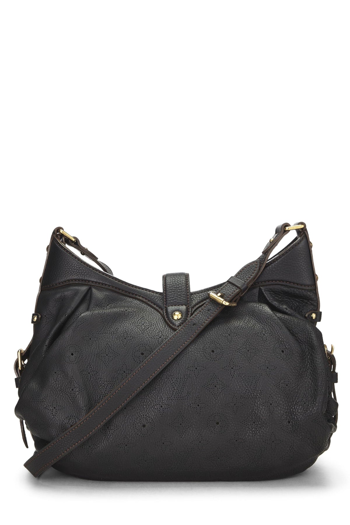 Louis Vuitton,  Black Monogram Mahina Leather XS, Black