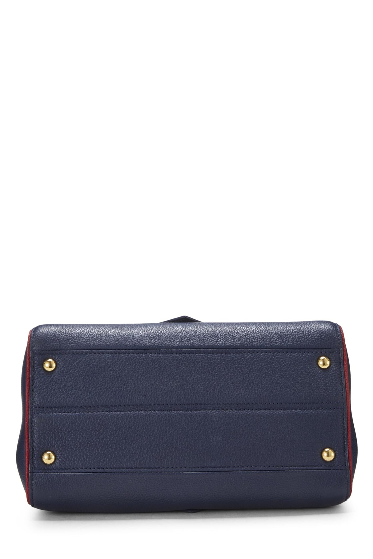 Louis Vuitton,  Navy Monogram Leather Double V Bag, Navy