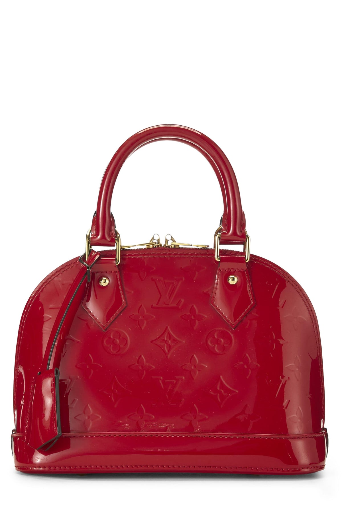 Louis Vuitton,  Cerise Monogram Vernis Alma BB, Red
