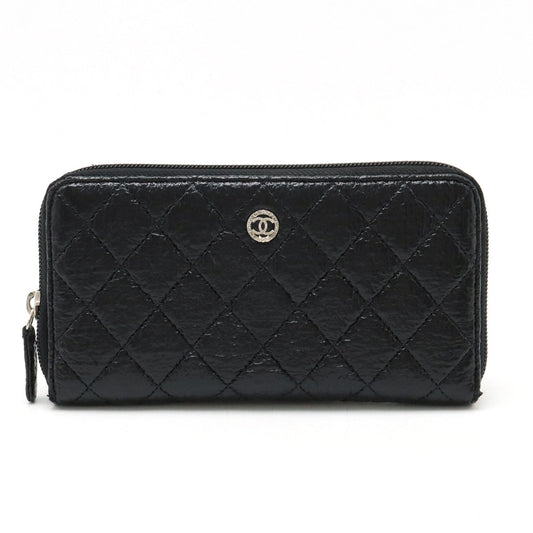 Chanel MATRACE COCOMARK ROUND Long Wallet  TWID LEADER BLACK BLACK SILVER A50097 BLUMIN BLUMIN MARKET SHOP