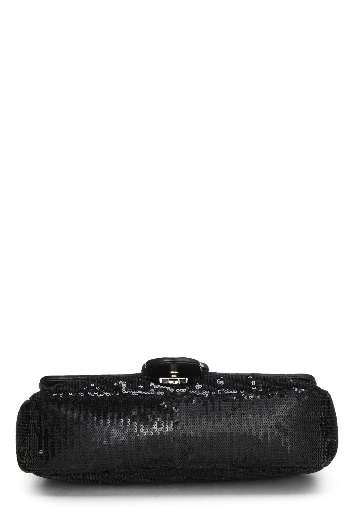 Gucci, Black Sequin GG Marmont Shoulder Bag Small, Black