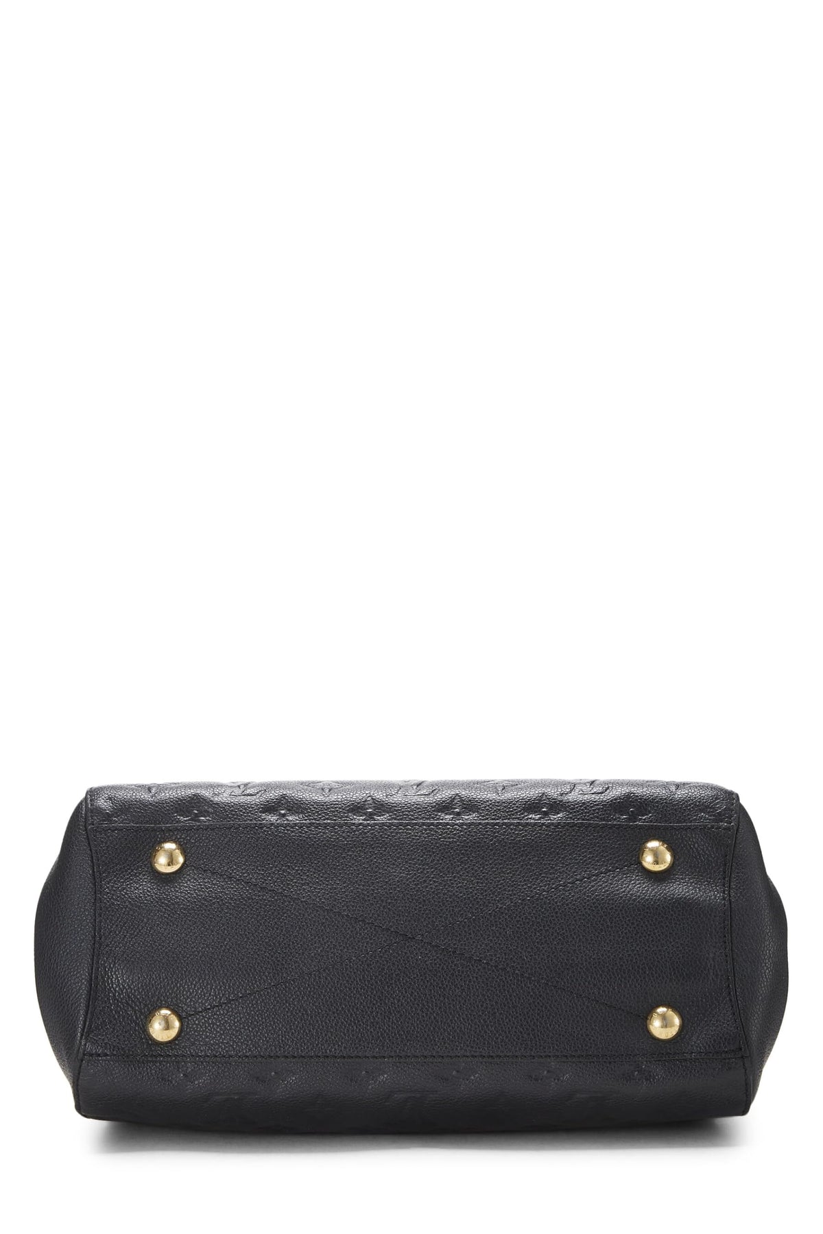 Louis Vuitton,  Black Monogram Empreinte Montaigne MM, Black