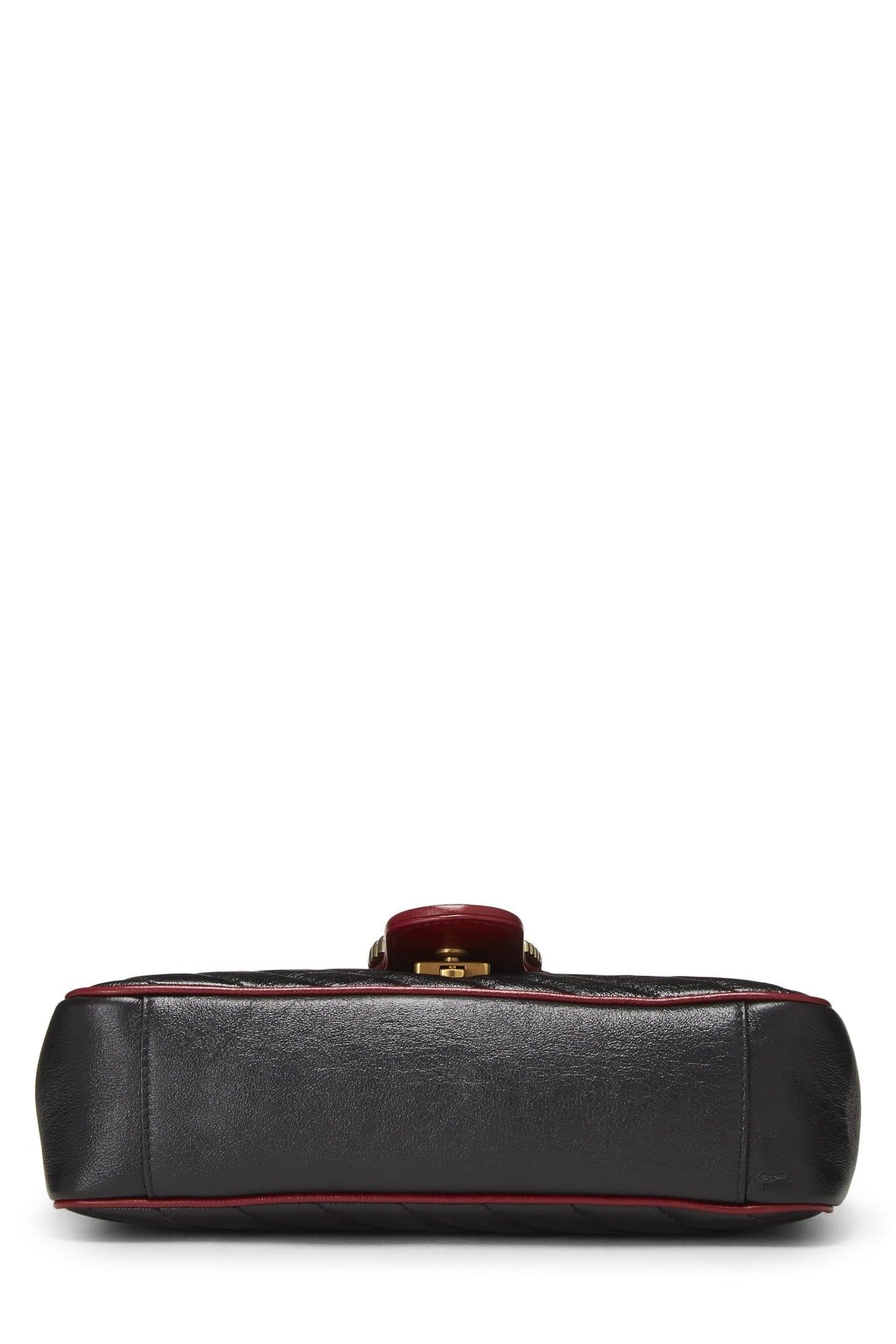 Gucci, Black Leather Torchon Marmont Shoulder Bag Small, Black