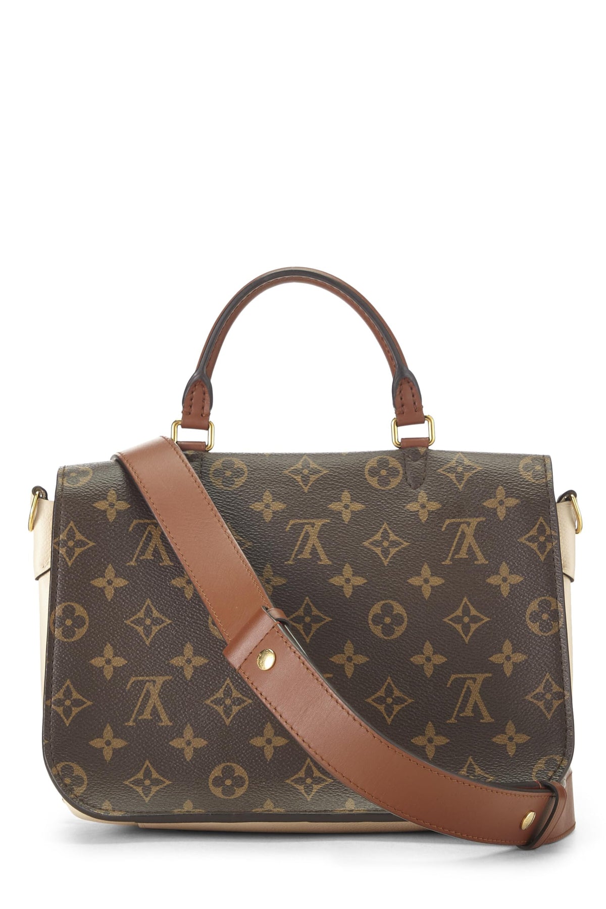 Louis Vuitton,  Beige Monogram Canvas Marignan, Beige