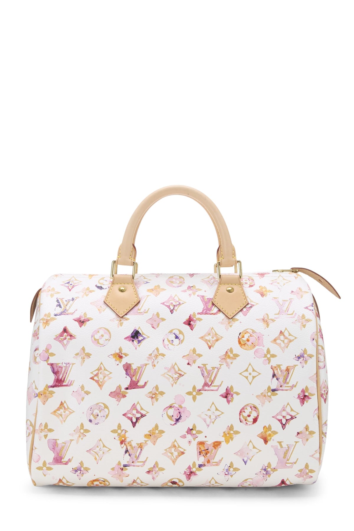 Louis Vuitton,  Richard Prince x Louis Vuitton Limited Edition Monogram Watercolor Speedy 30, White