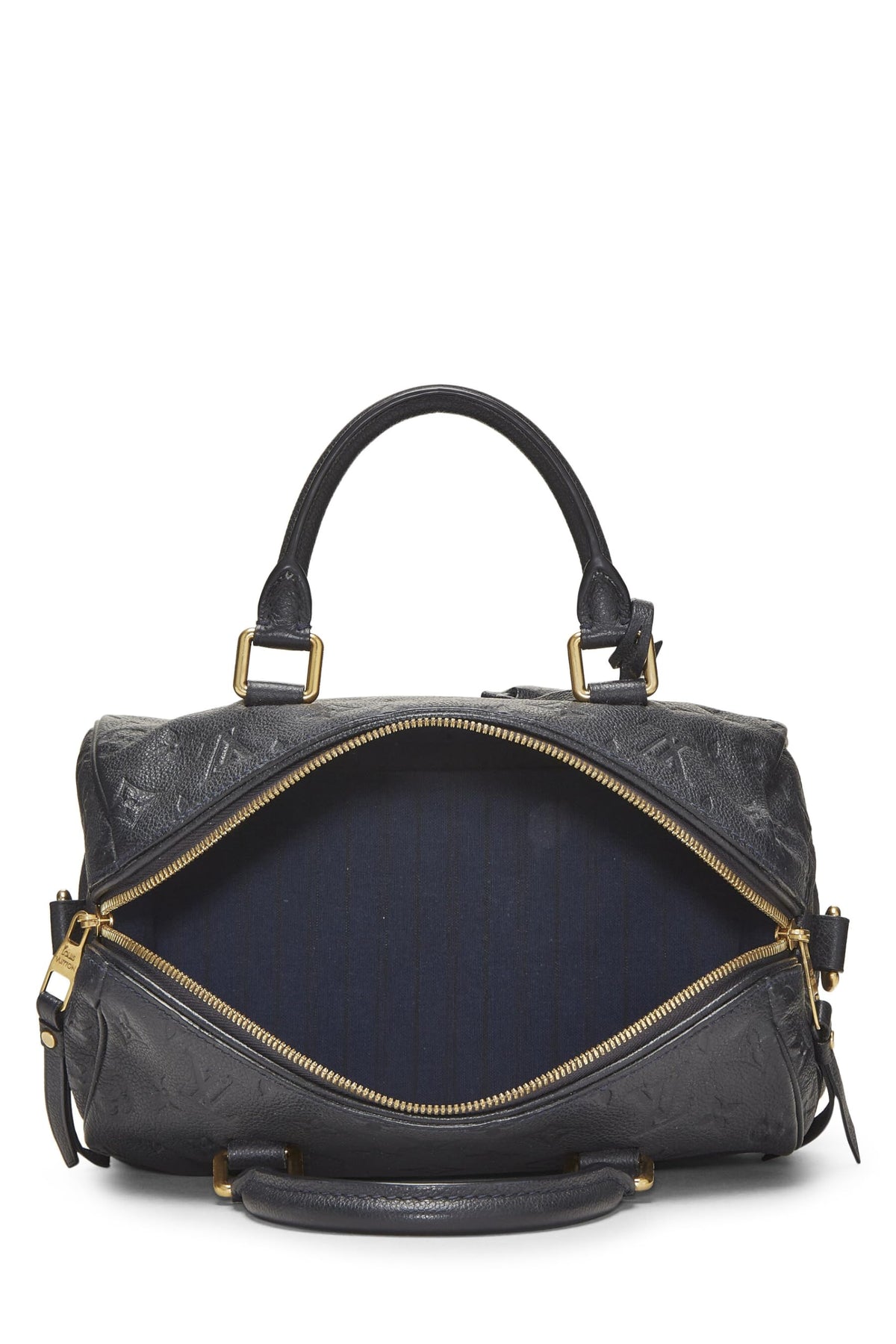 Louis Vuitton,  Blue Infini Empreinte Speedy Bandouliere 25, Navy