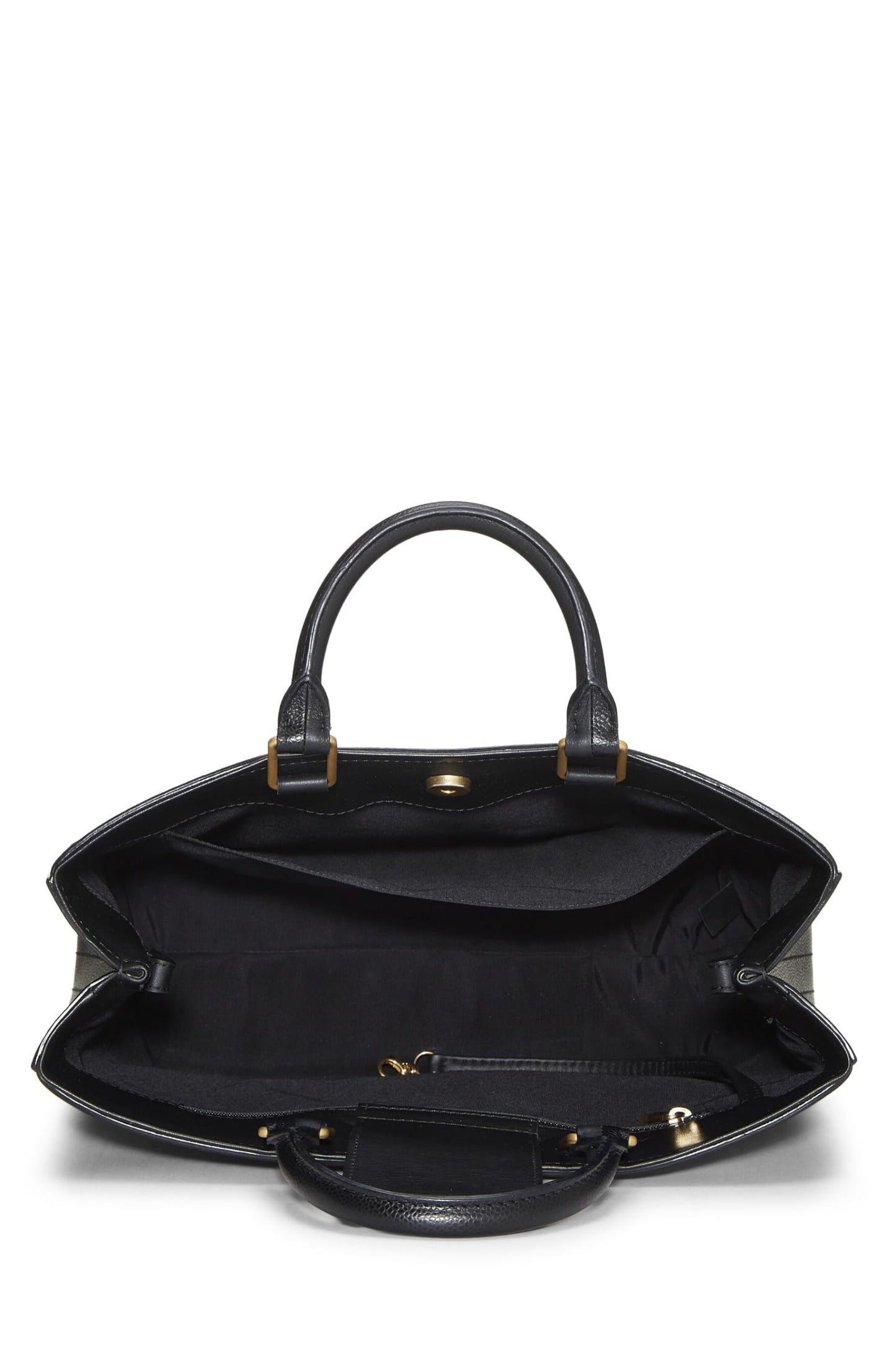 Chanel,  Black Quilted Caviar Shopping Tote Large, Black