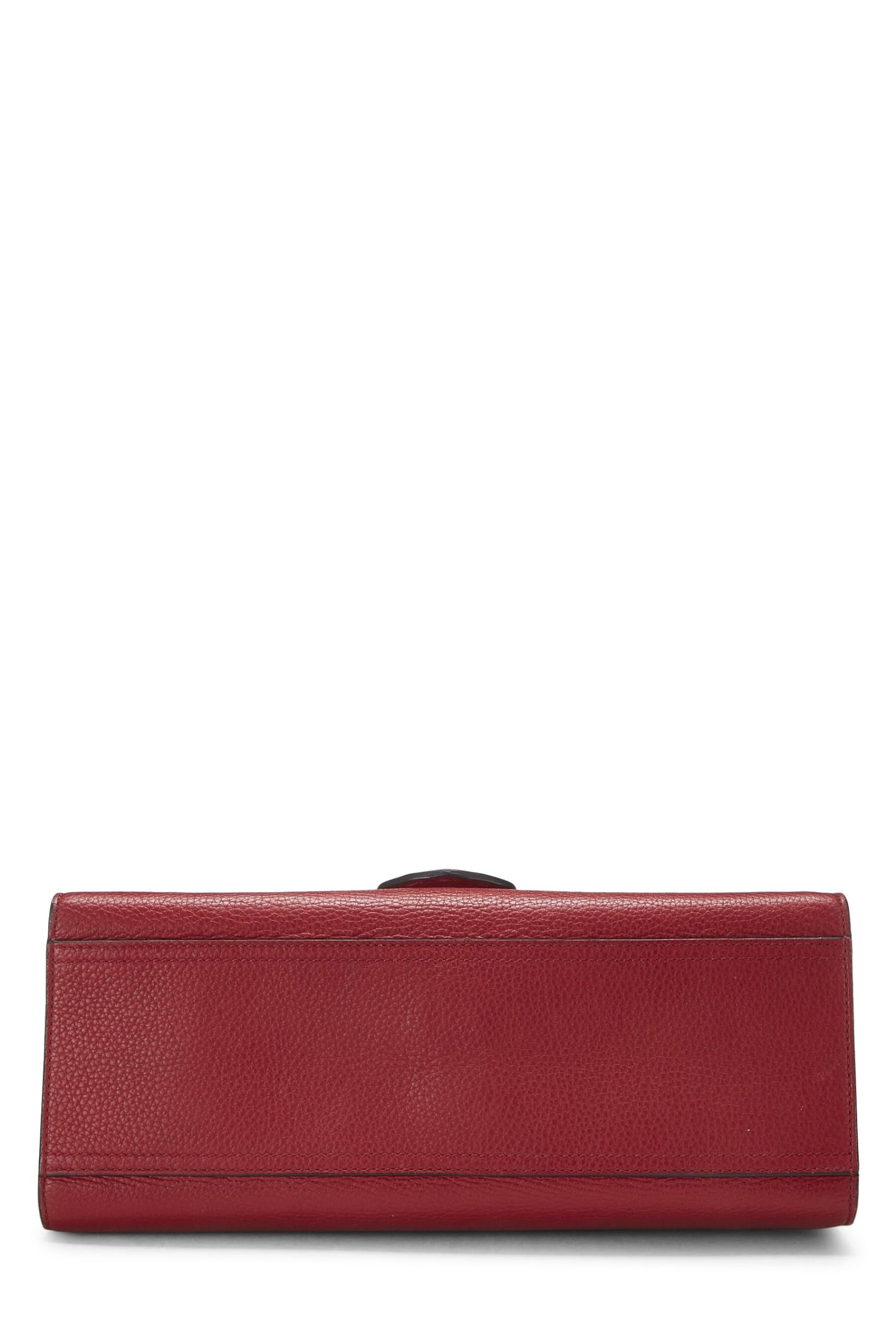 Gucci, Red Leather GG Marmont Top Handle Flap Bag Small, Red