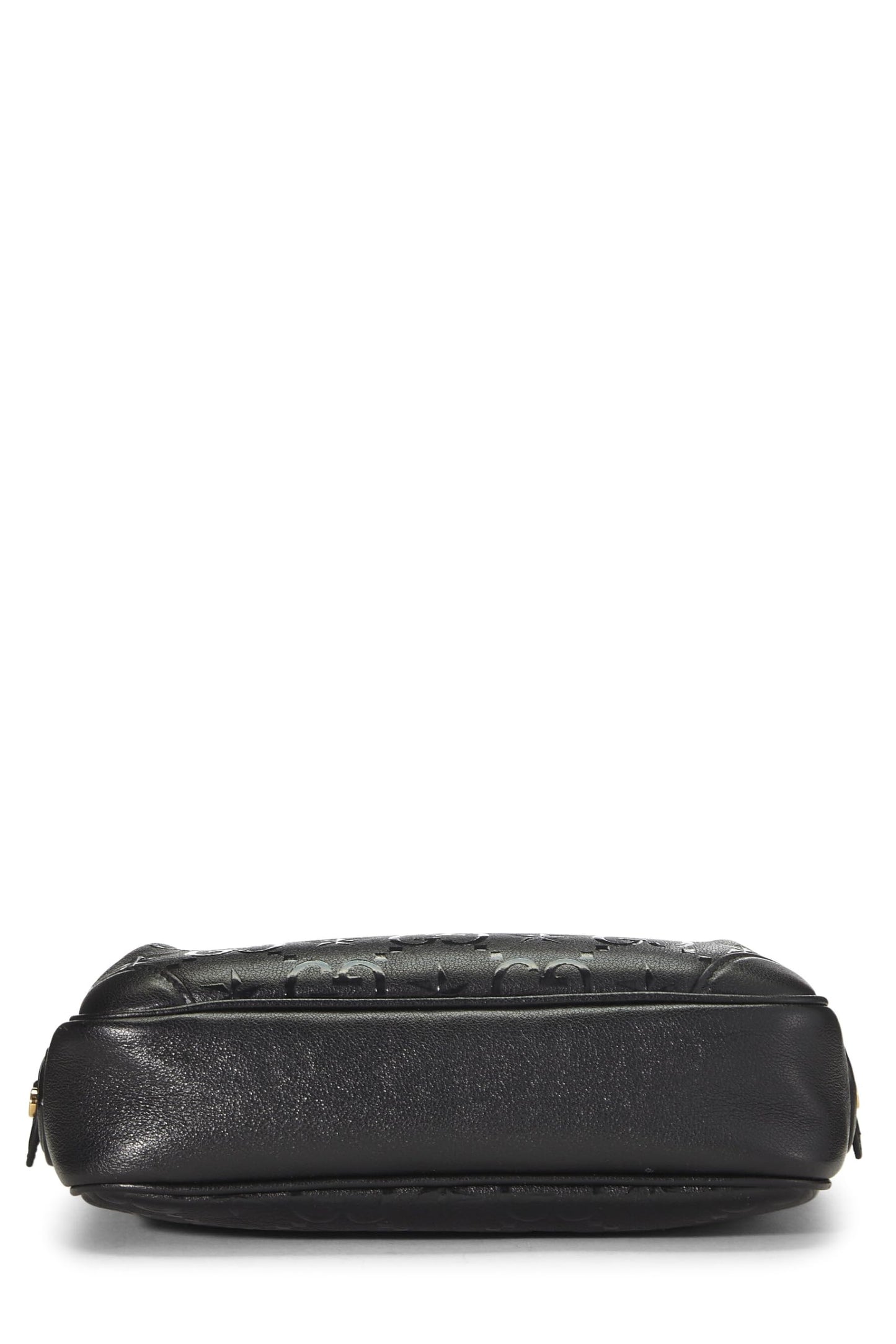 Gucci, Black Embossed GG Star Shoulder Bag Small, Black