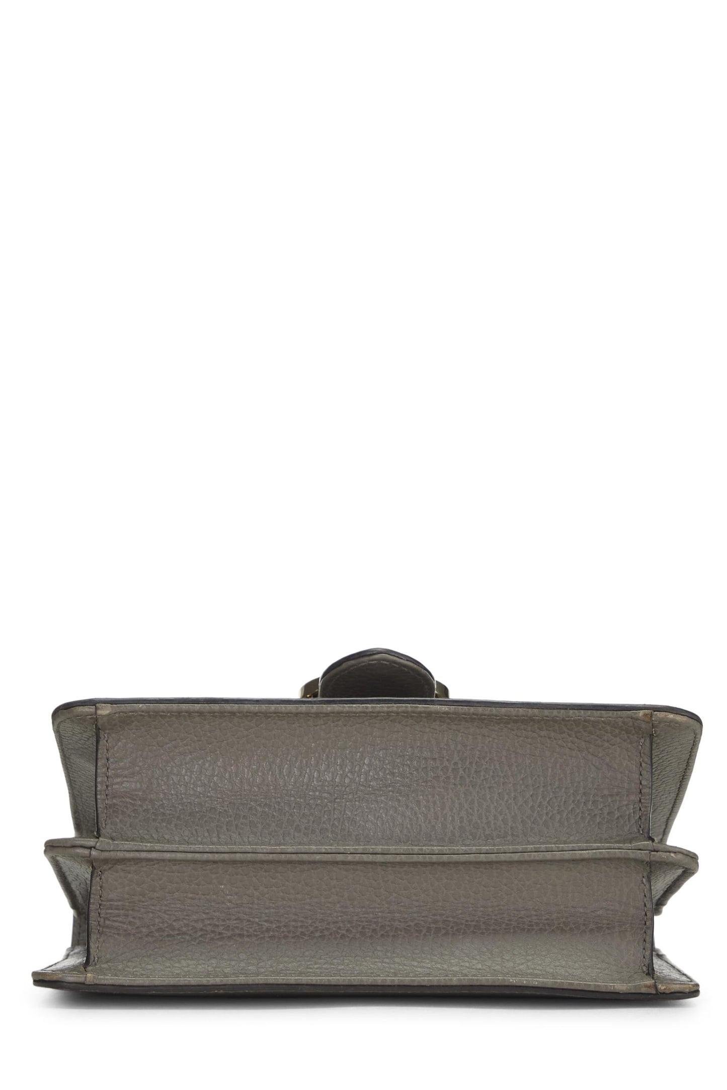 Gucci, Grey Leather Interlocking Crossbody Bag, Grey