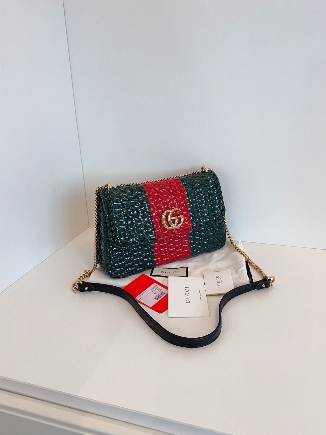 Gucci chain Bag Red& green **cm