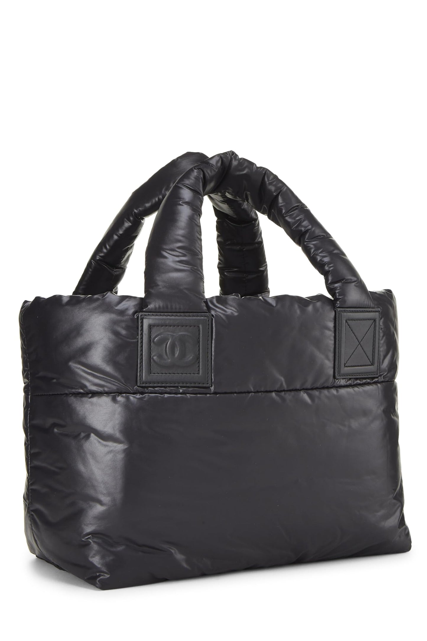 Chanel,  Black Nylon Coco Cocoon Tote Small, Black