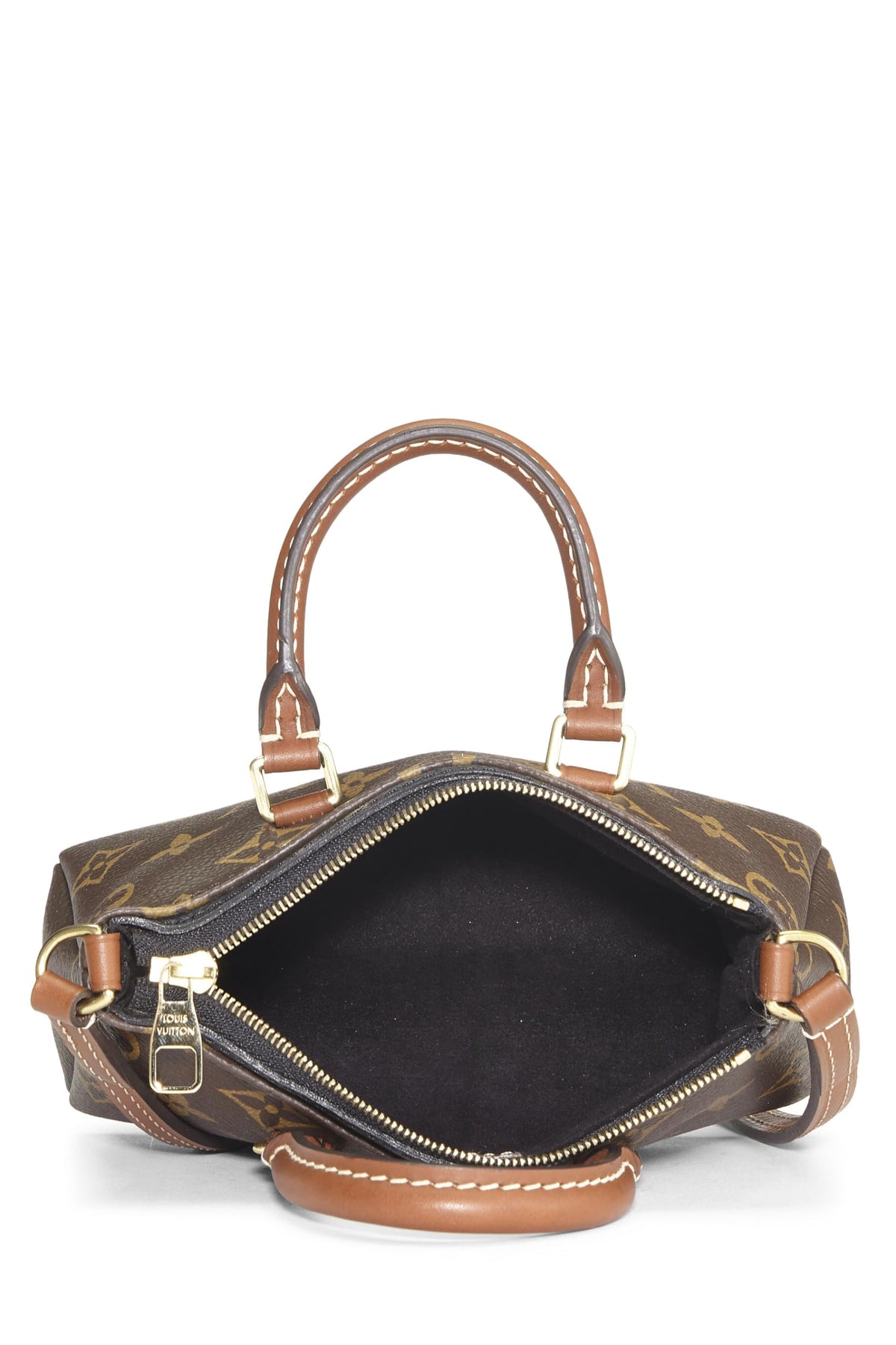 Louis Vuitton,  Black Monogram Canvas Pallas Nano, Black