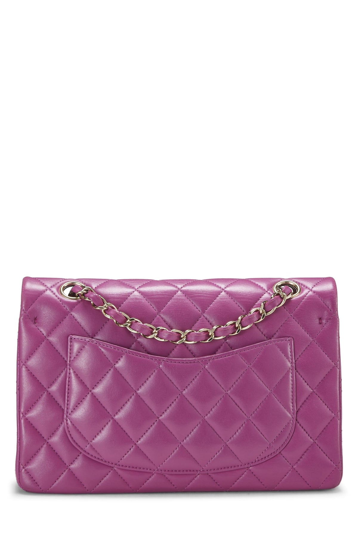 Chanel,  Purple Quilted Lambskin Classic Double Flap Small, Purple