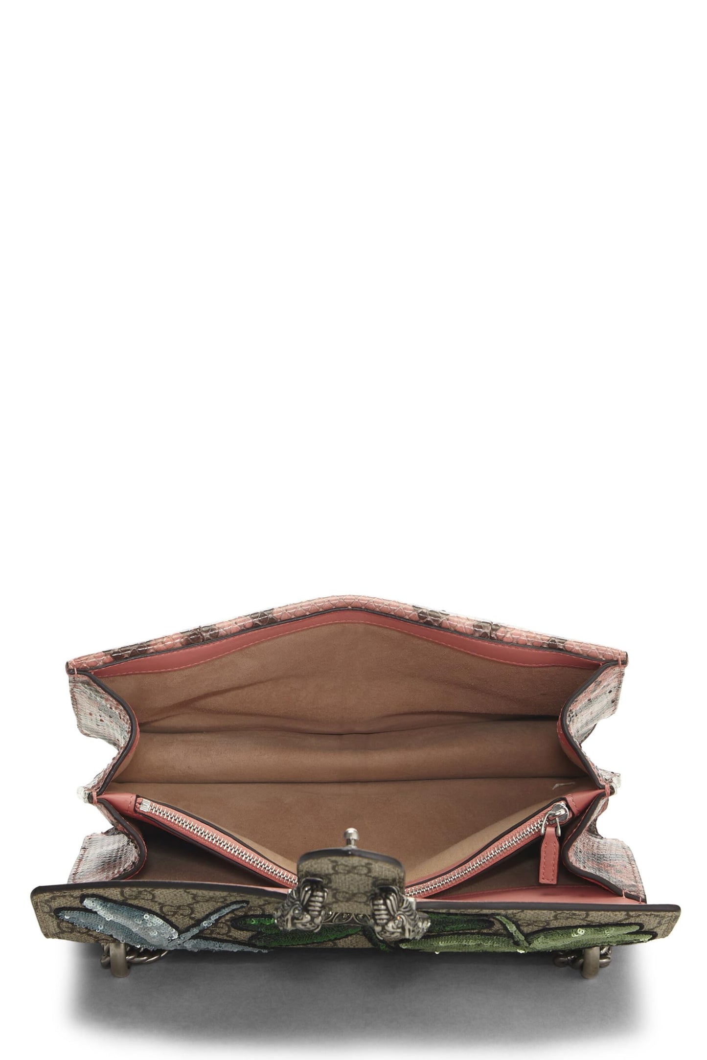 Gucci, Original GG Supreme Canvas Embroidered Dionysus Medium, Pink