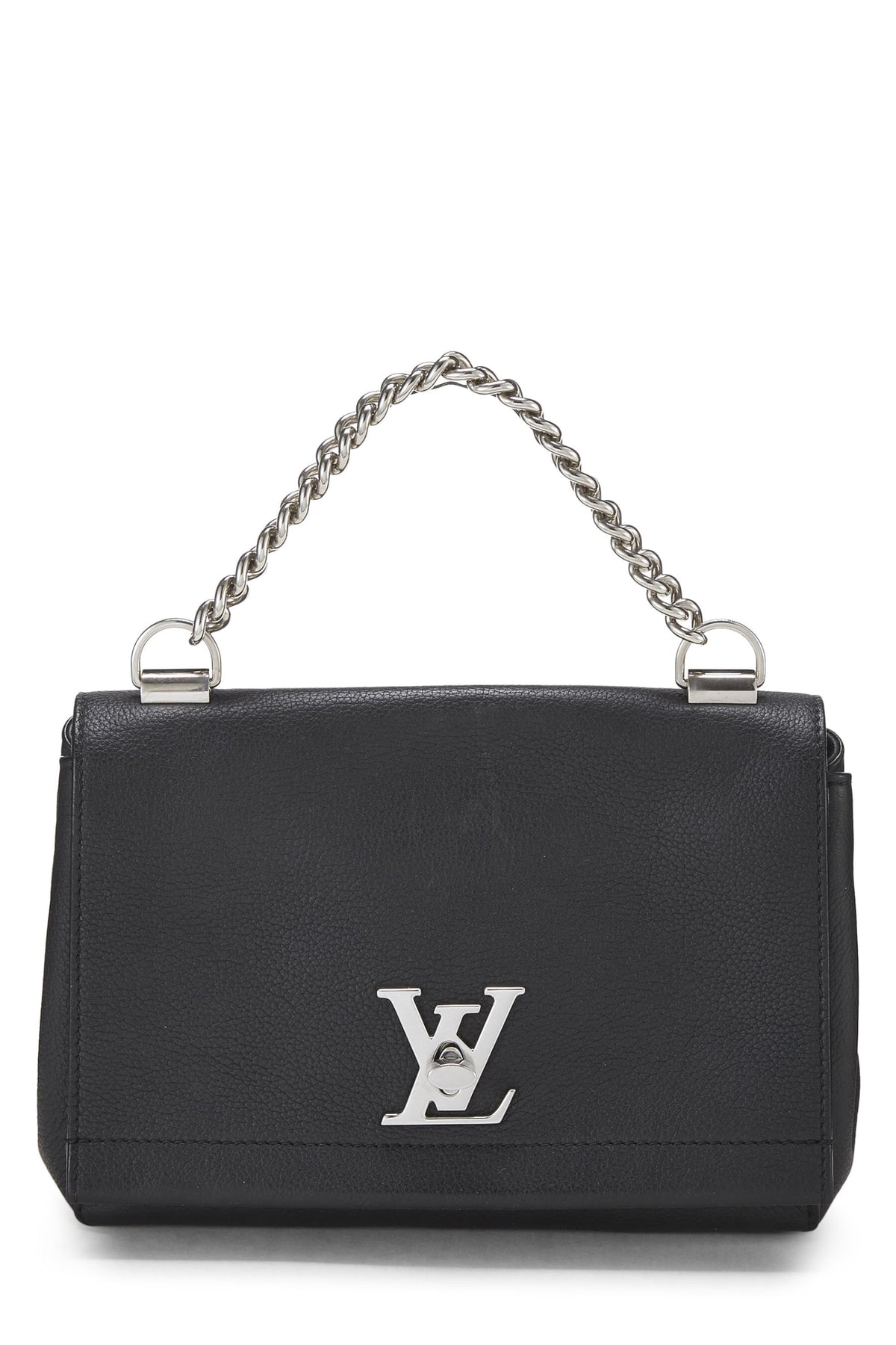 Louis Vuitton,  Black leather Lockme II BB, Black