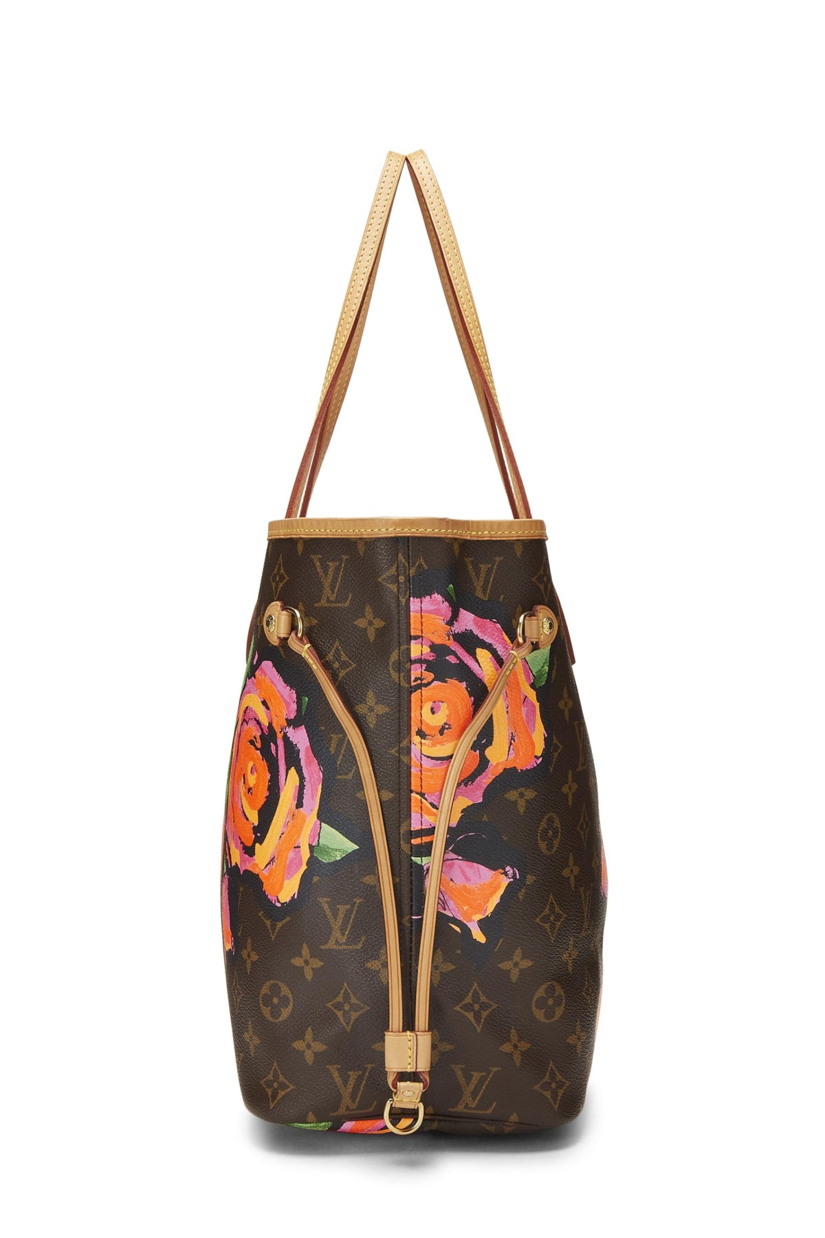 Louis Vuitton,  Stephen Sprouse x Louis Vuitton Monogram Canvas Roses Neverfull MM, Brown