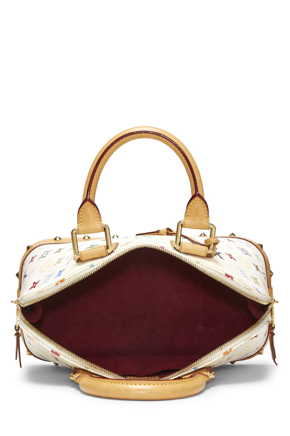 Louis Vuitton,  Takashi Murakami x Louis Vuitton White Monogram Multicolore Alma PM, White