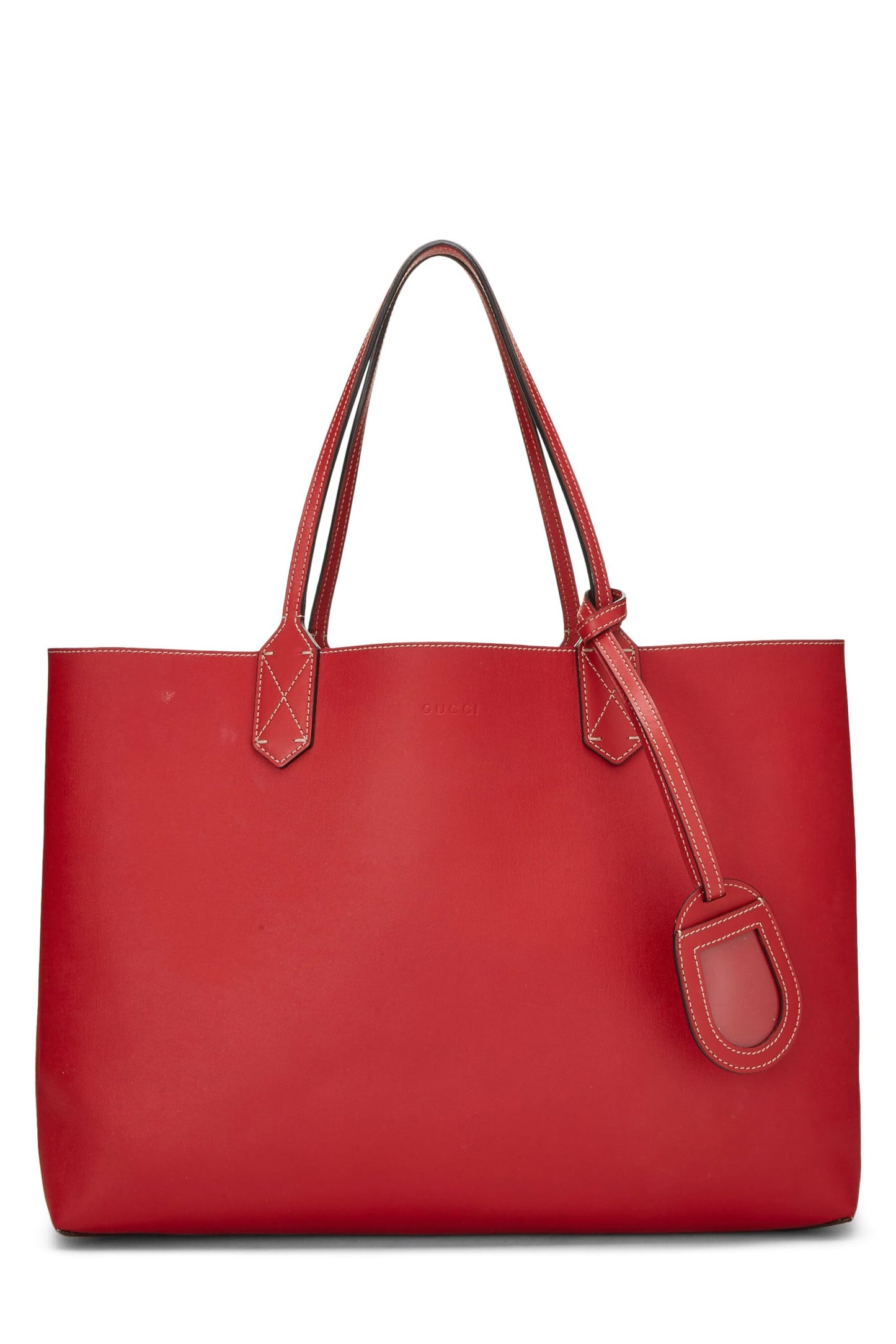Gucci, Red & Original GG Supreme Canvas Reversible Tote, Red