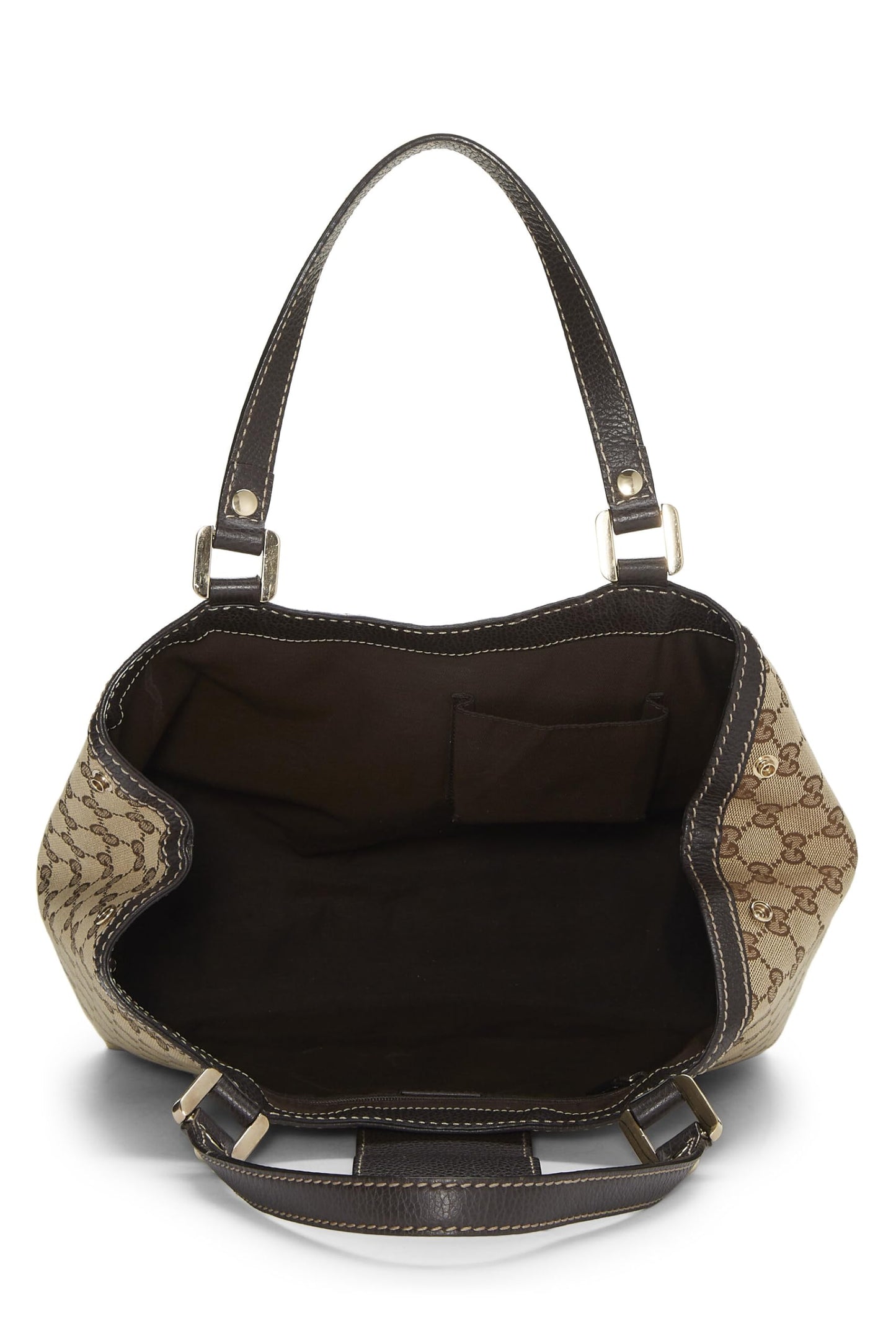 Gucci, Brown Original GG Canvas Shelly Tote, Brown