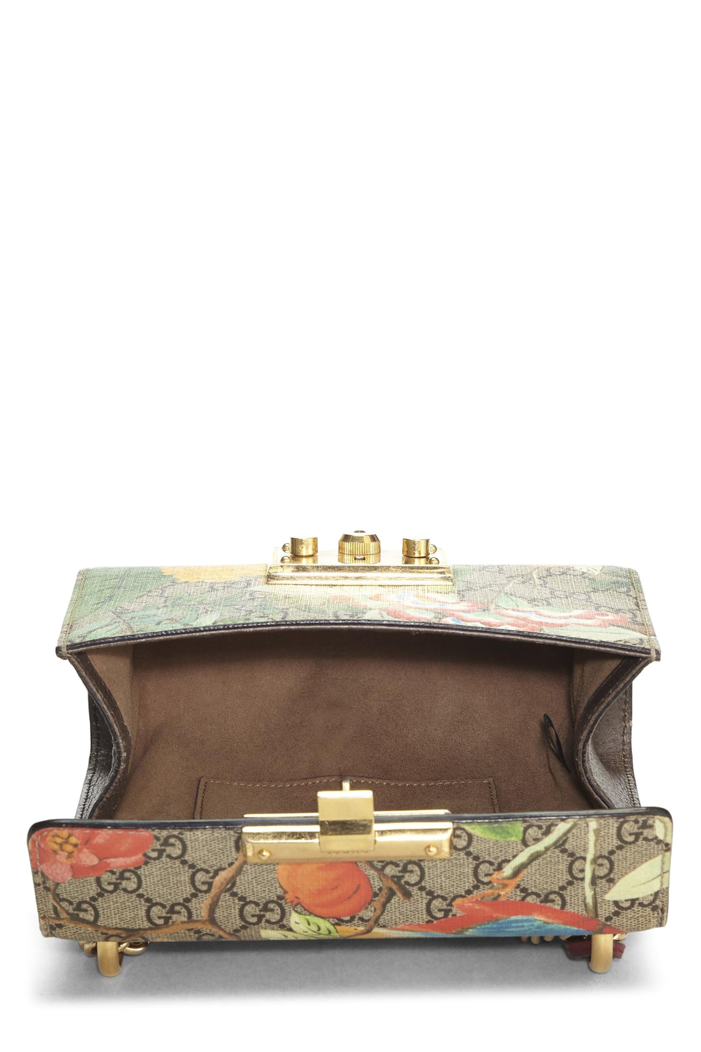 Gucci, Multicolor GG Supreme Tian Canvas Padlock Shoulder Bag Small, Multi