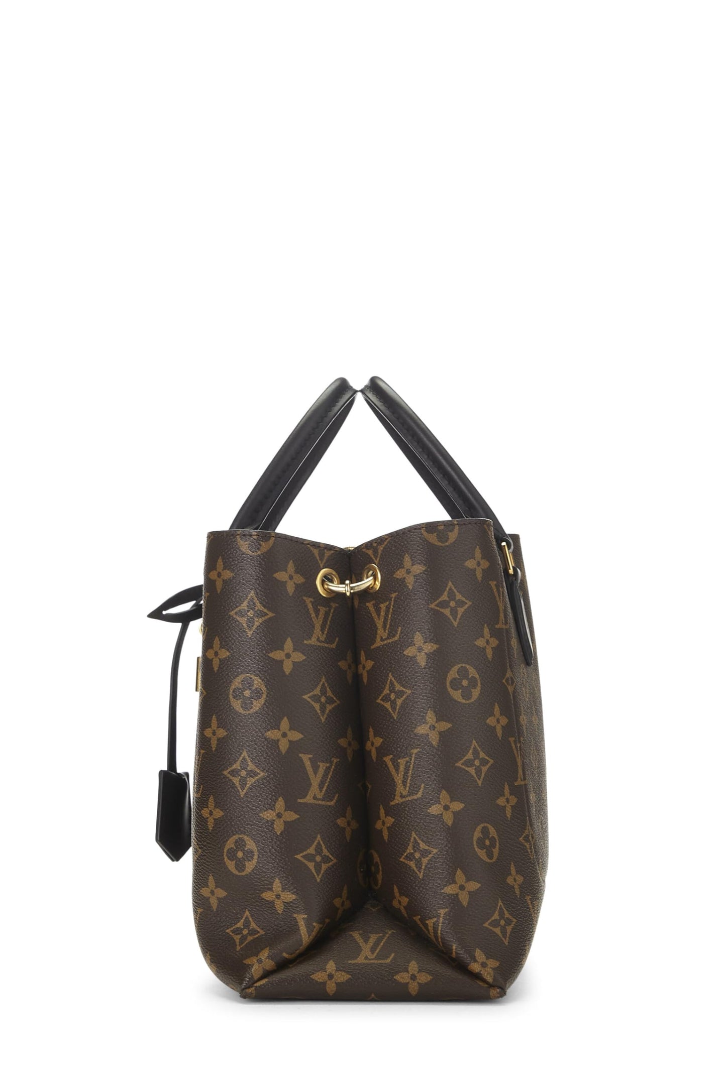 Louis Vuitton,  Black Monogram Canvas Flower Tote, Black