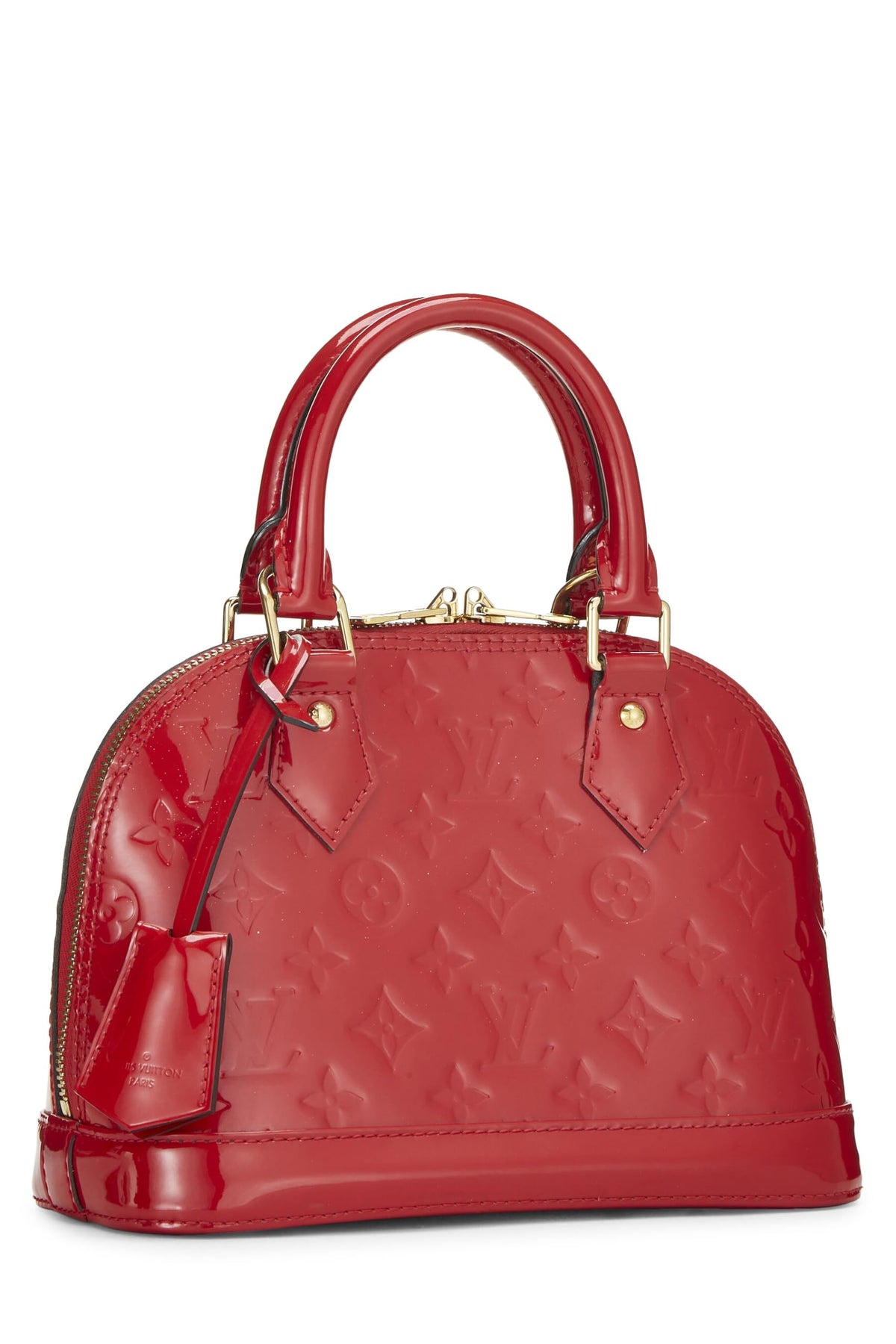 Louis Vuitton,  Cerise Monogram Vernis Alma BB, Red