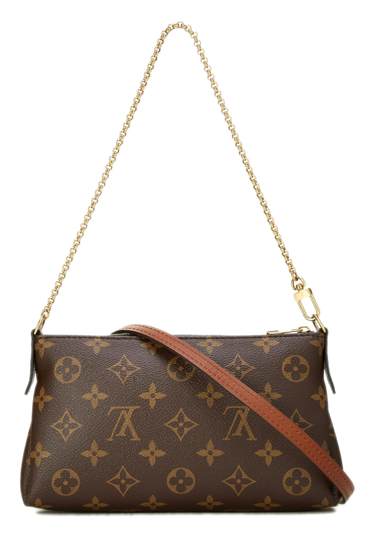 Louis Vuitton,  Black Monogram Canvas Pallas Clutch, Black