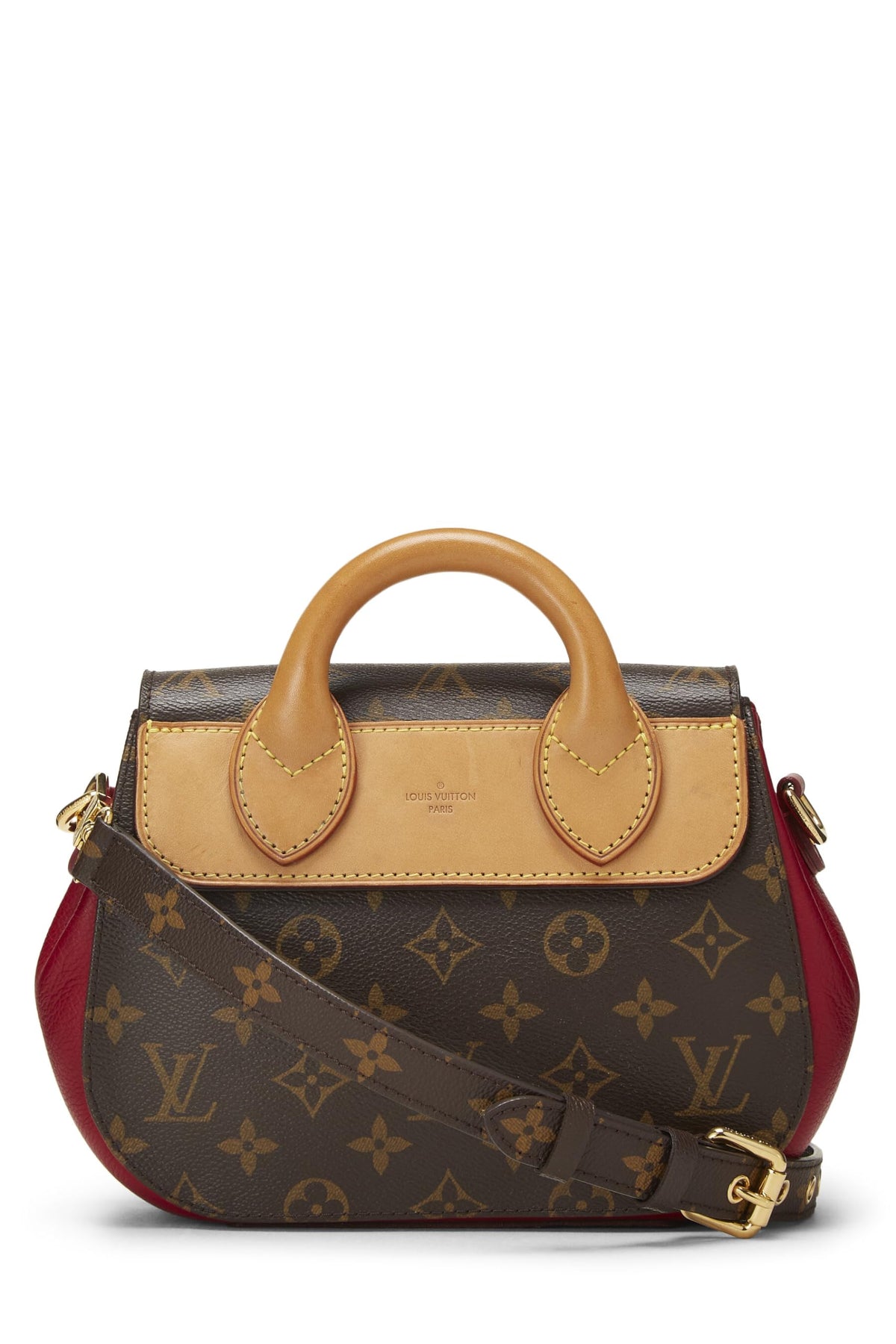 Louis Vuitton,  Burgundy Monogram Canvas Eden PM, Red