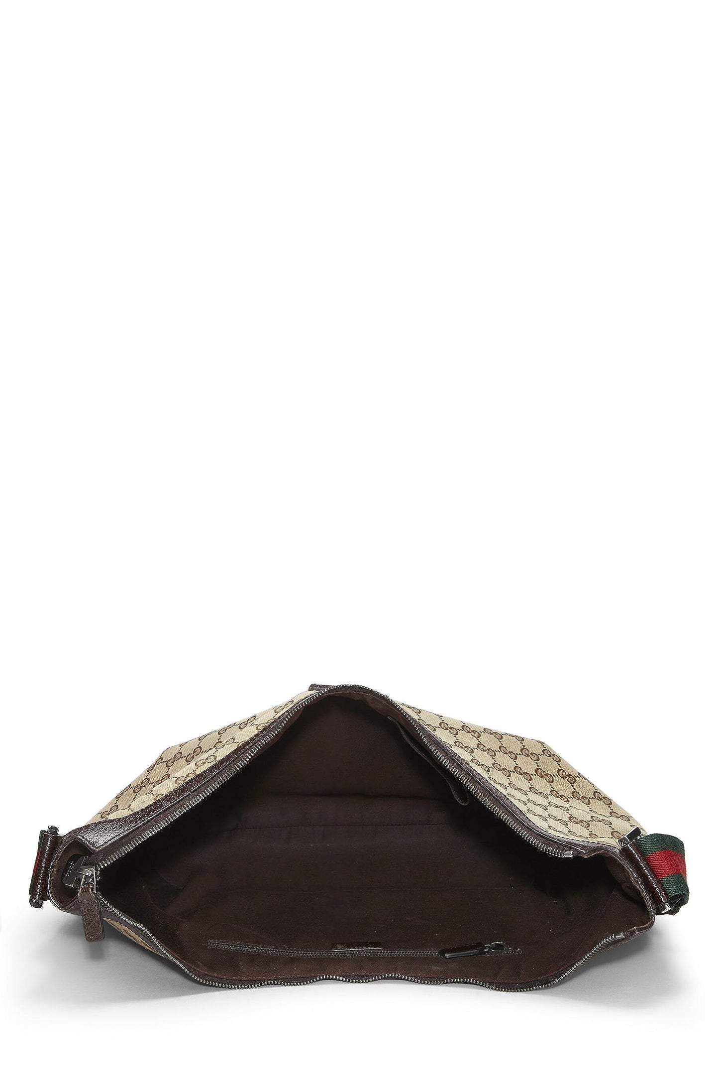 Gucci, Original GG Canvas Web Messenger Large, Brown
