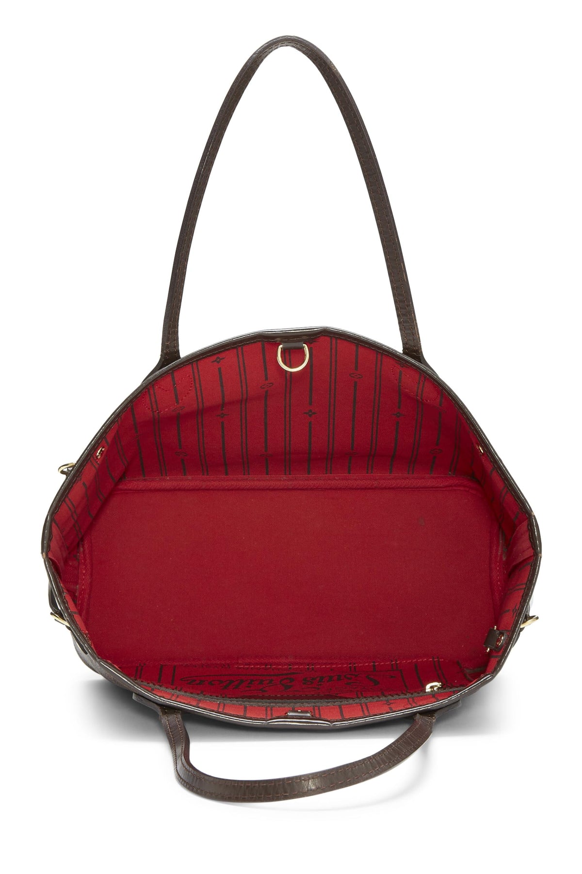 Louis Vuitton,  Damier Ebene Neverfull PM, Brown