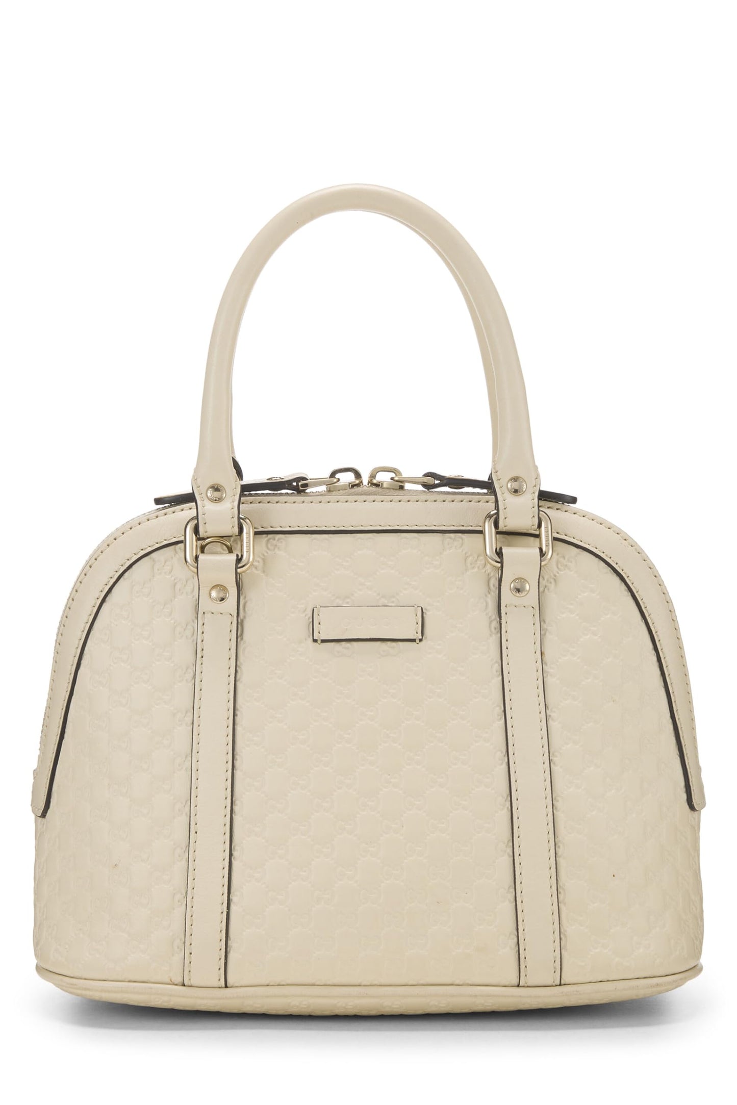 Gucci, Cream Microguccissima Leather Nice Dome Mini, White