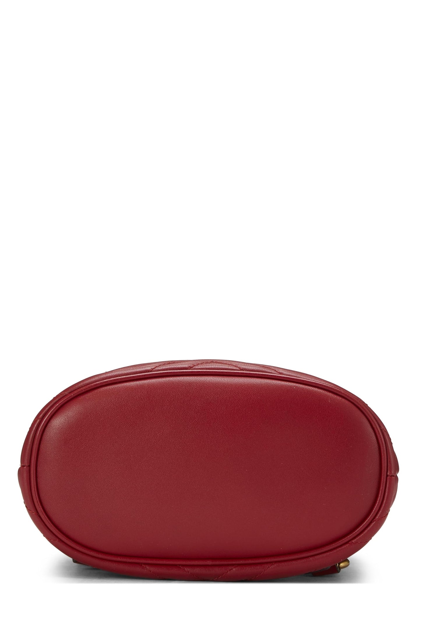Gucci, Red Leather 'GG' Marmont Backpack Small, Red