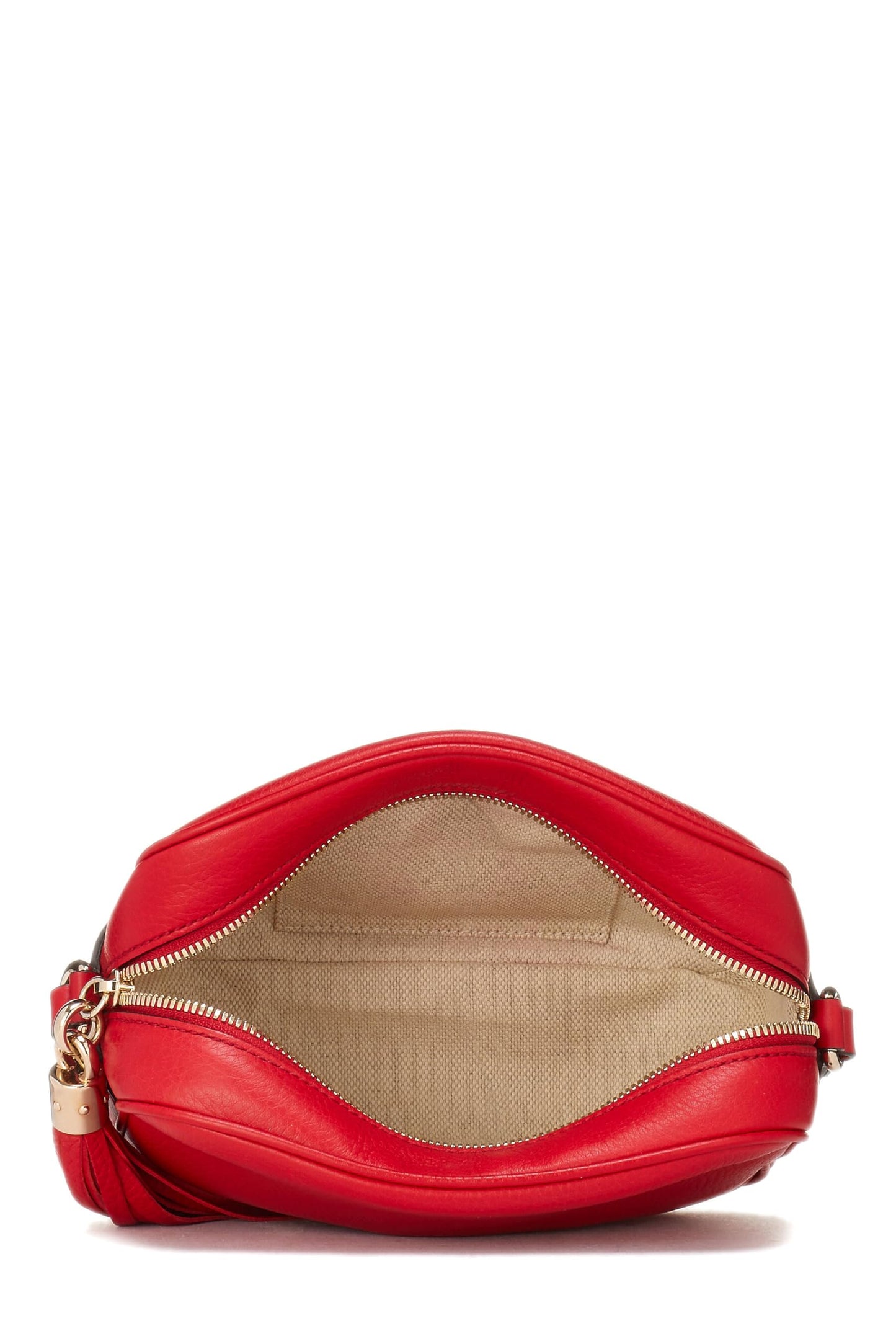 Gucci, Red Grained Leather Soho Disco, Red